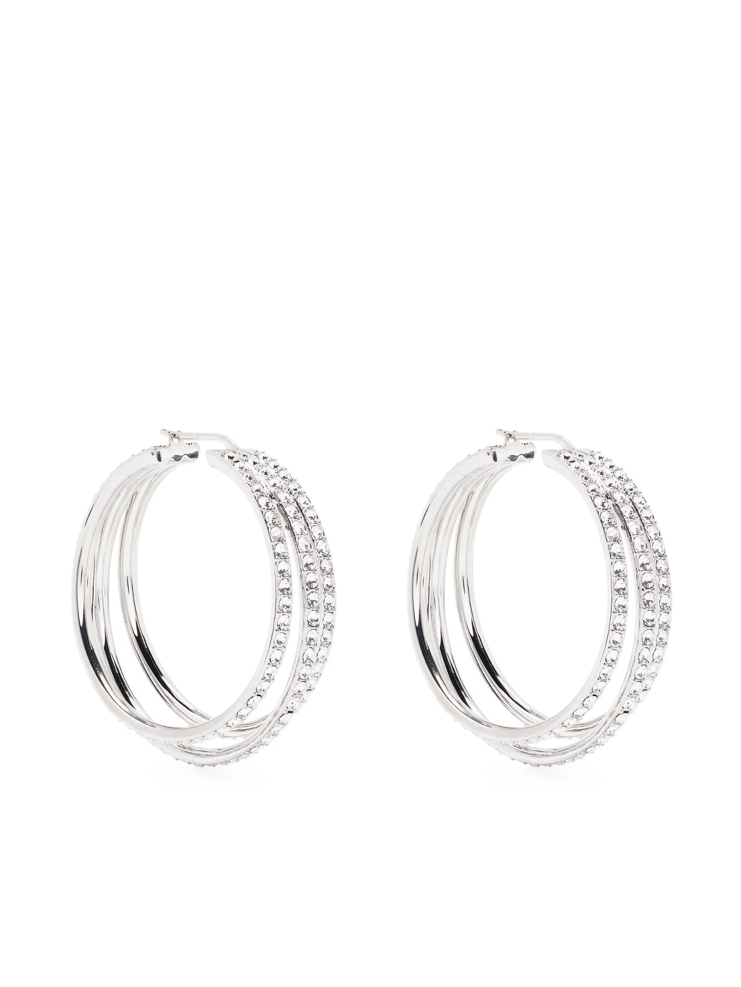 Vittoria crystal-embellished hoop earrings