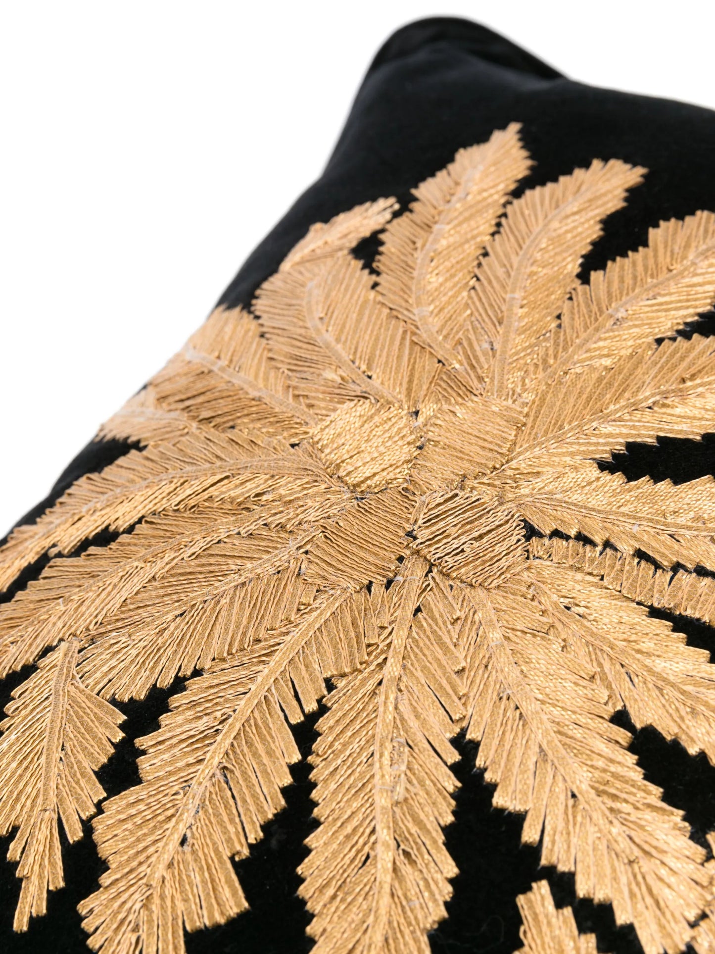 x Browns Embroidered Palms velvet cushion (45cm x 45cm)