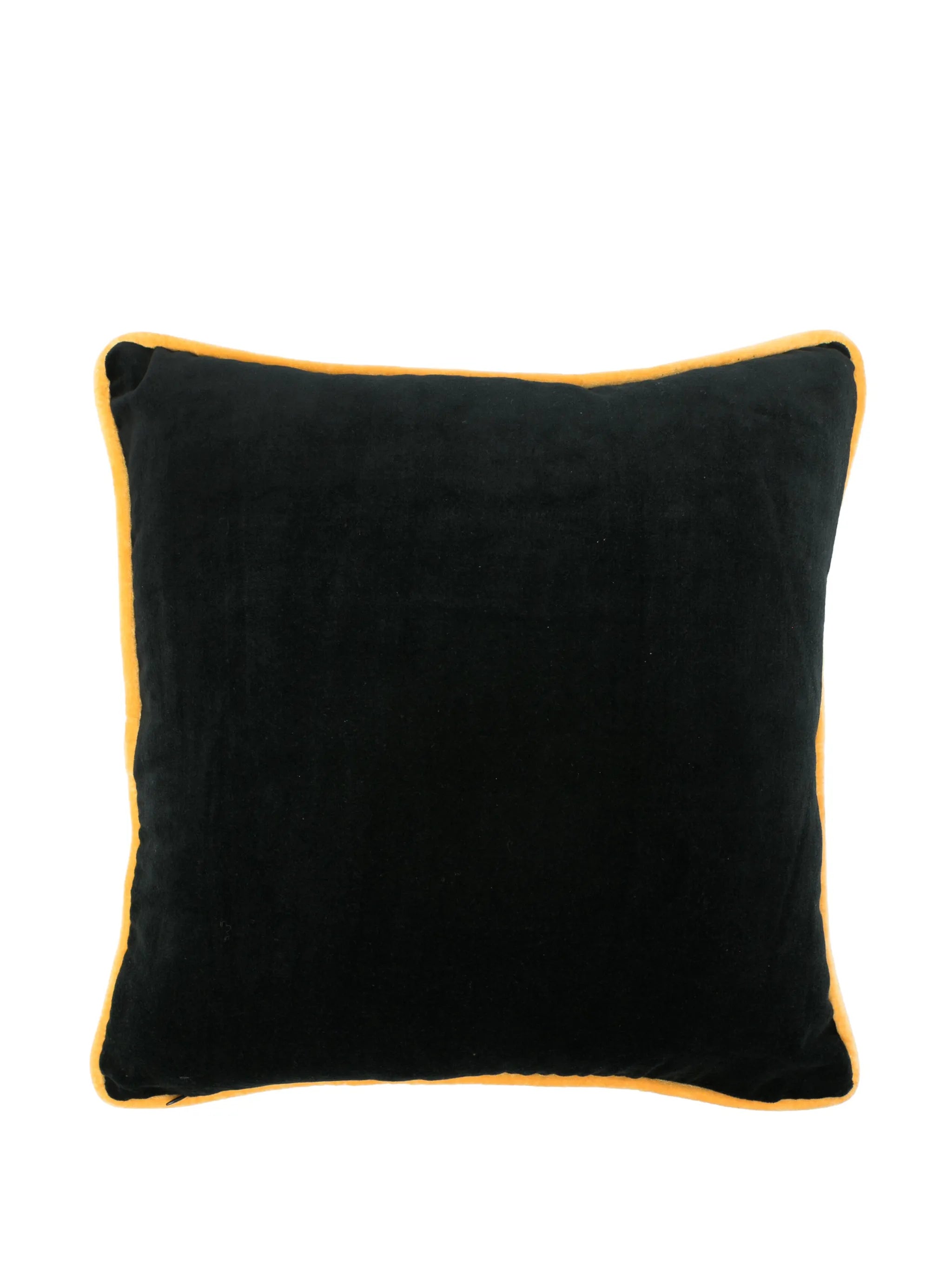 x Browns Tiger-embroidered velvet cushion