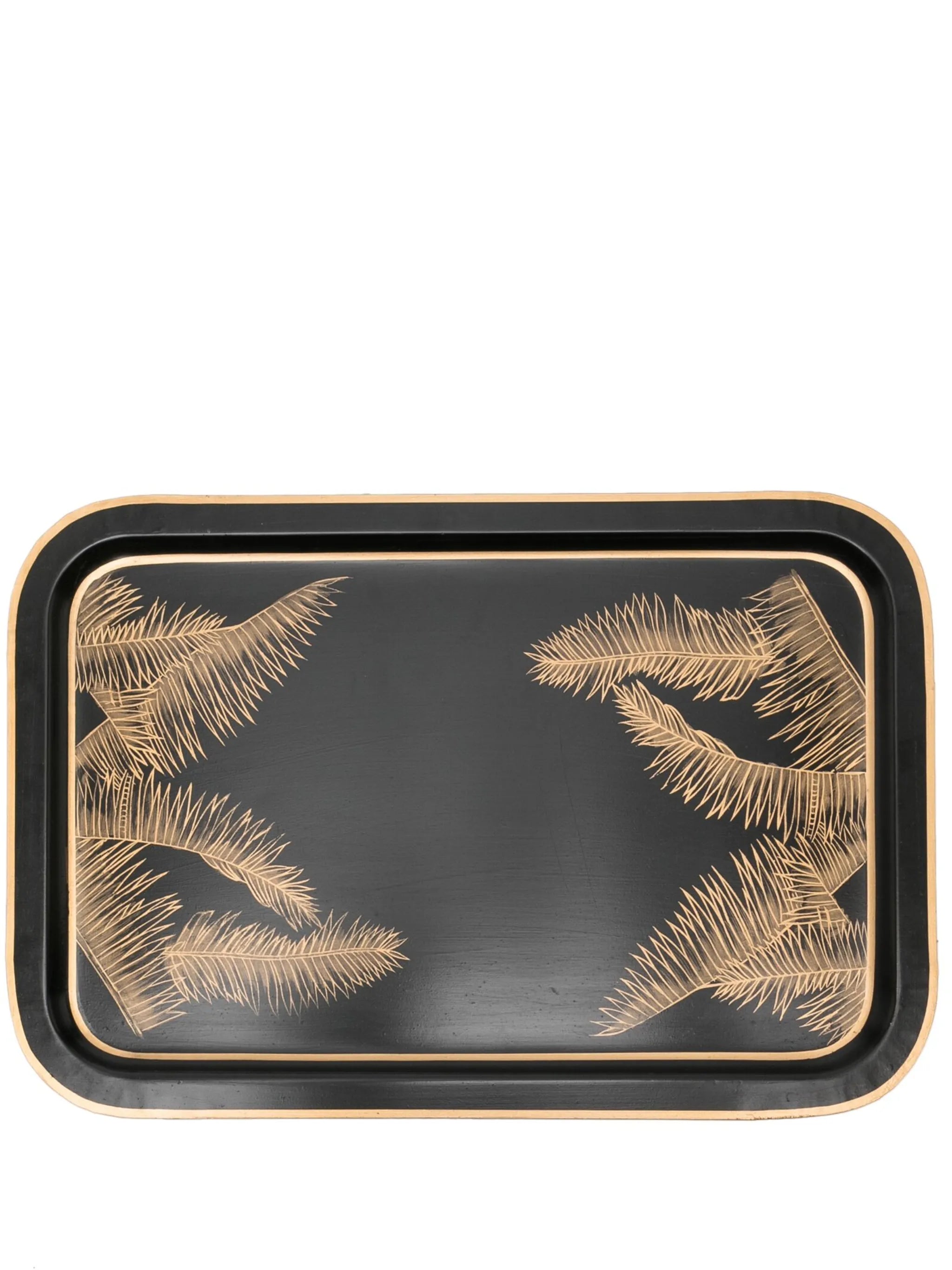 x Browns palm tree-print iron tray (43cm x 30cm)