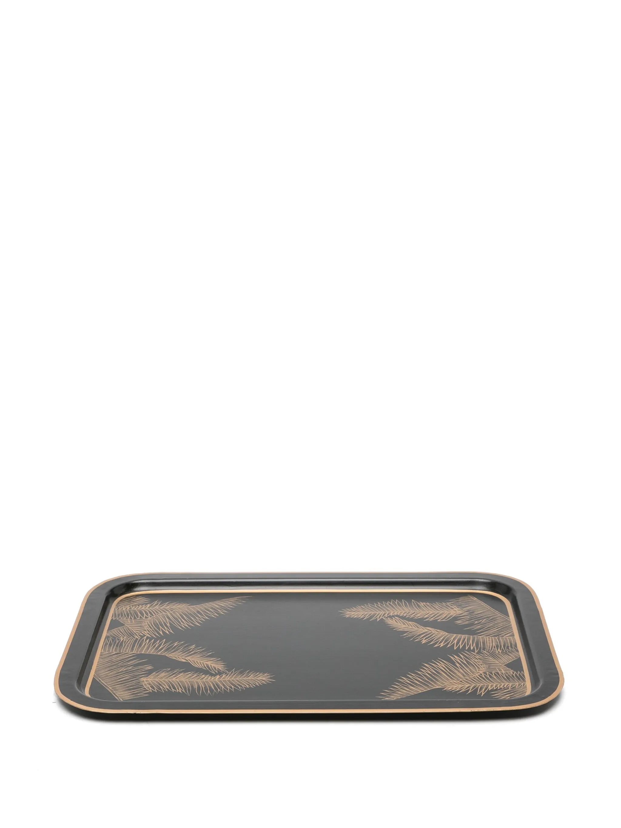 x Browns palm tree-print iron tray (43cm x 30cm)