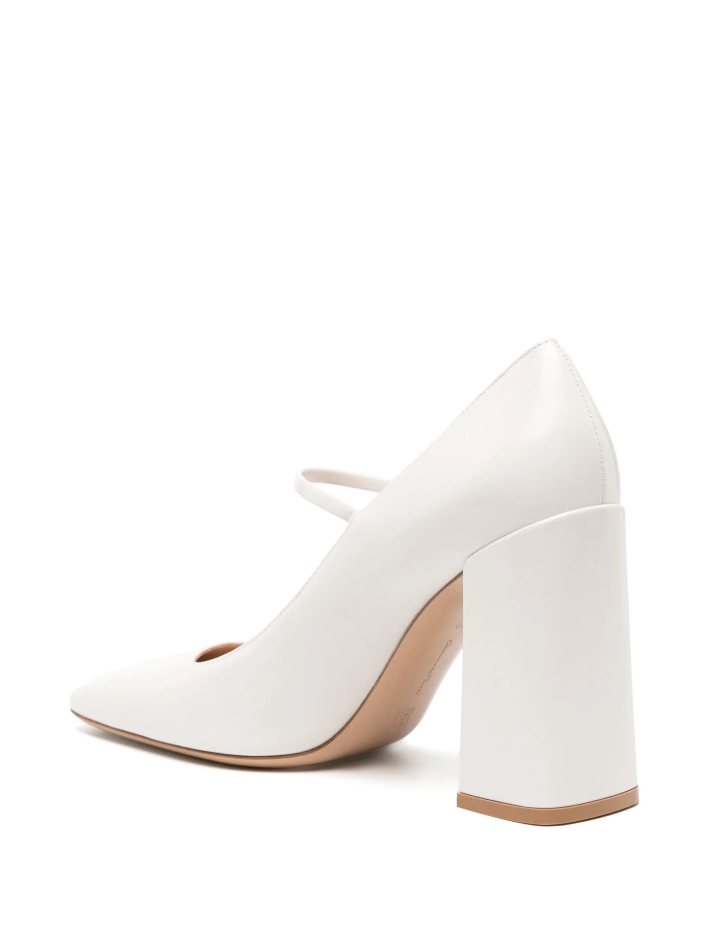 Ribbon 95mm leather Mary Jane pumps