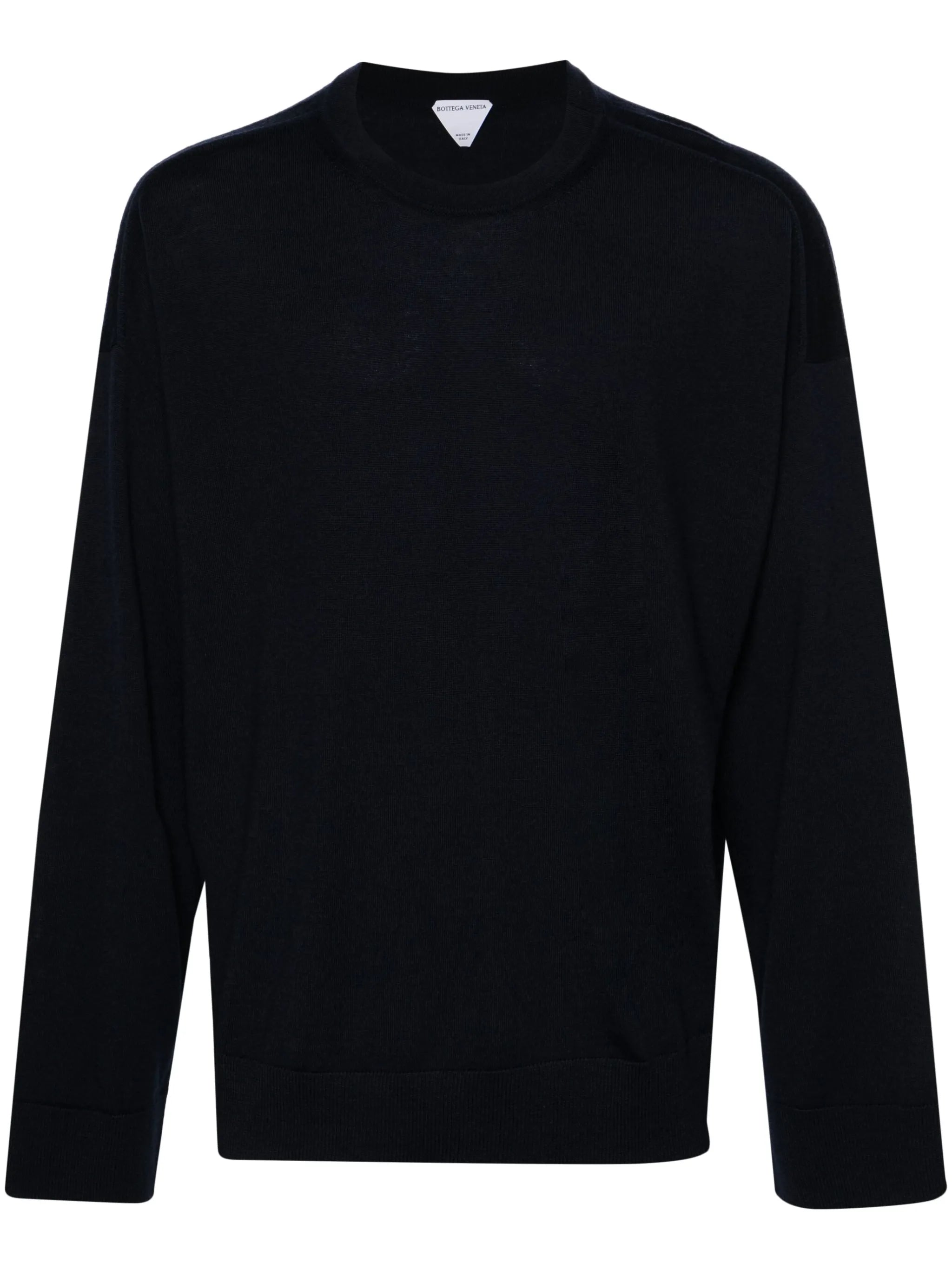 crew-neck wool jumper