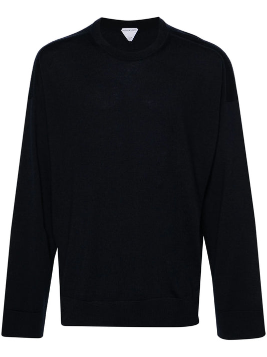 crew-neck wool jumper
