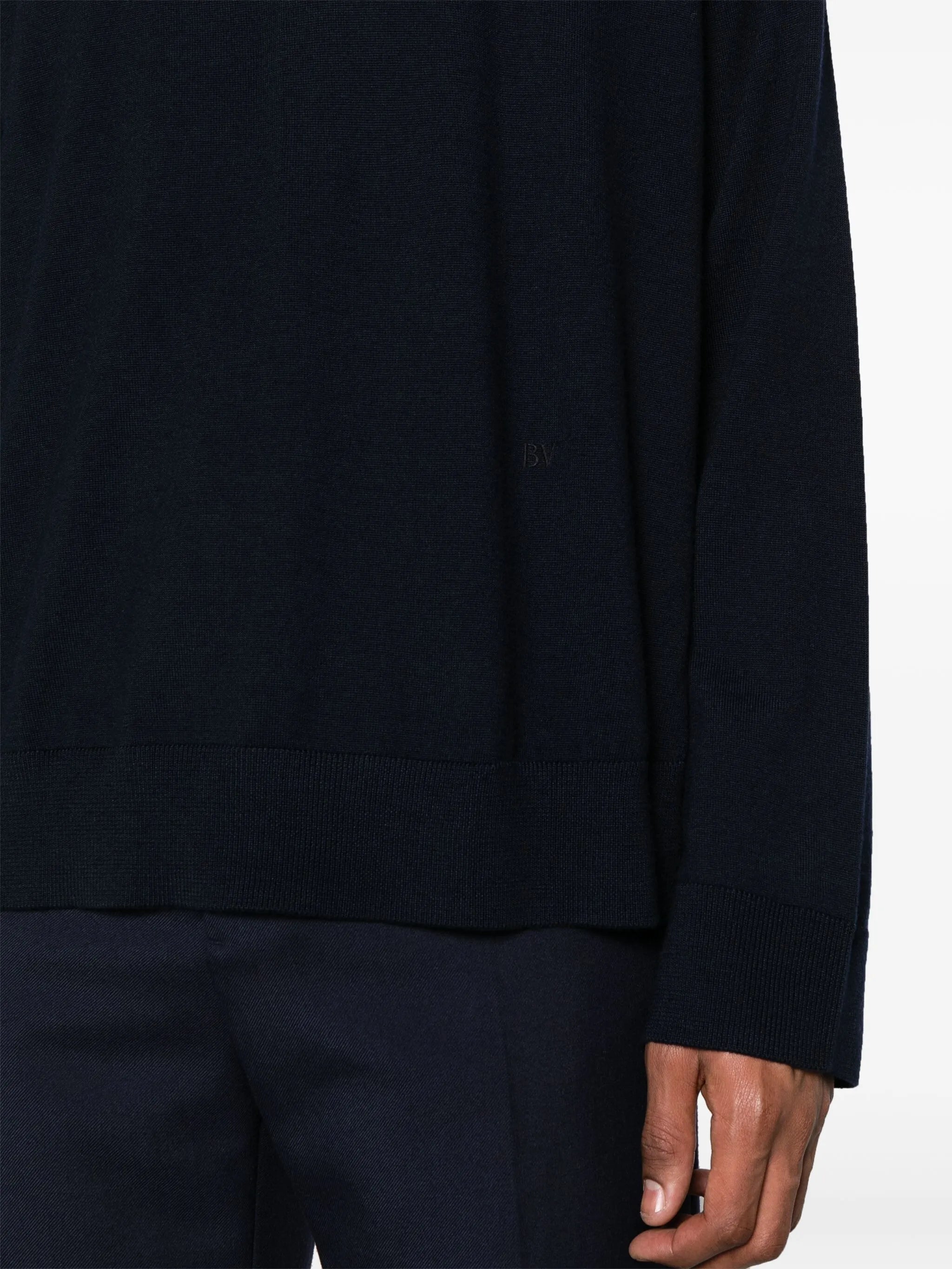crew-neck wool jumper