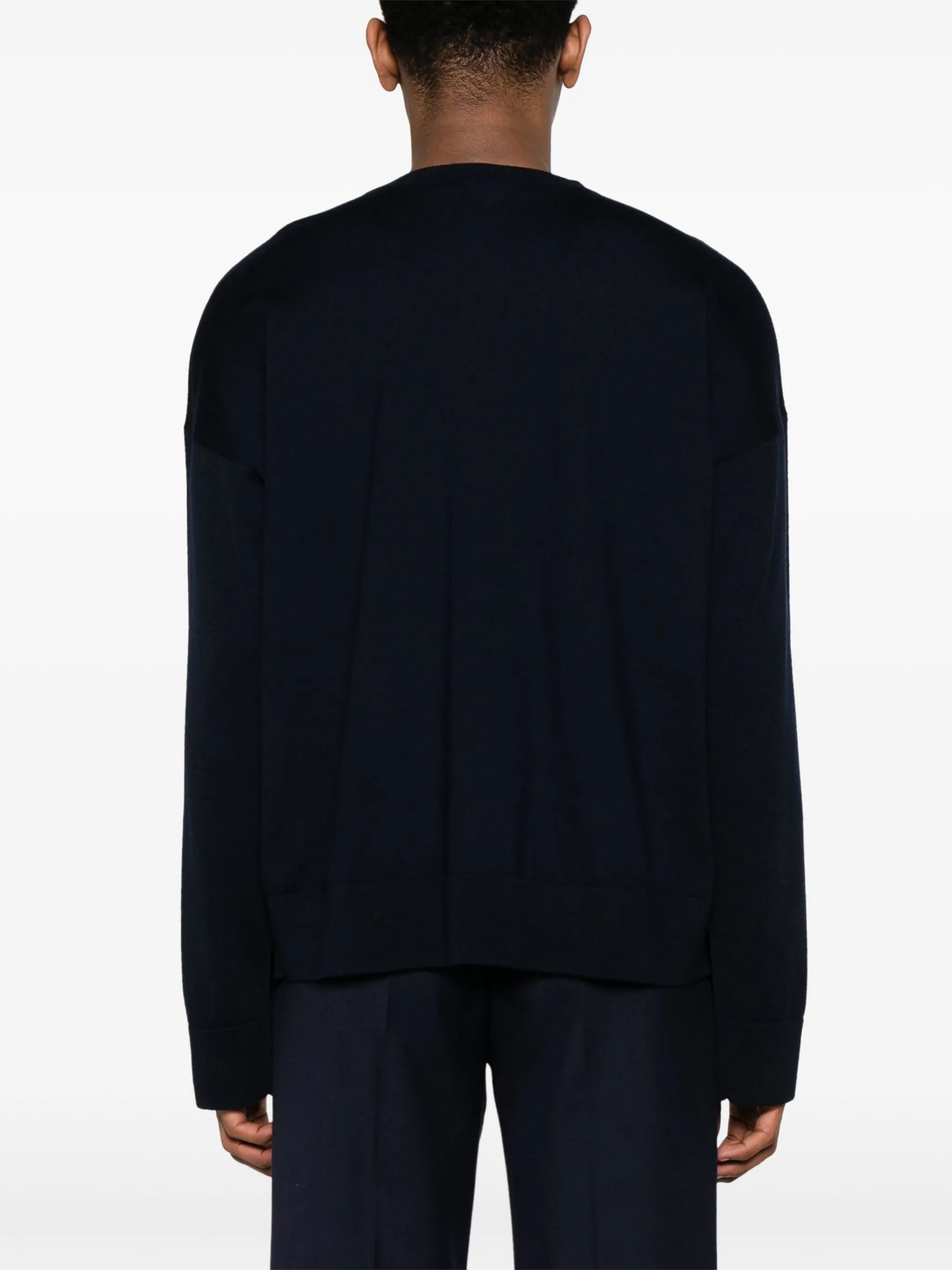crew-neck wool jumper