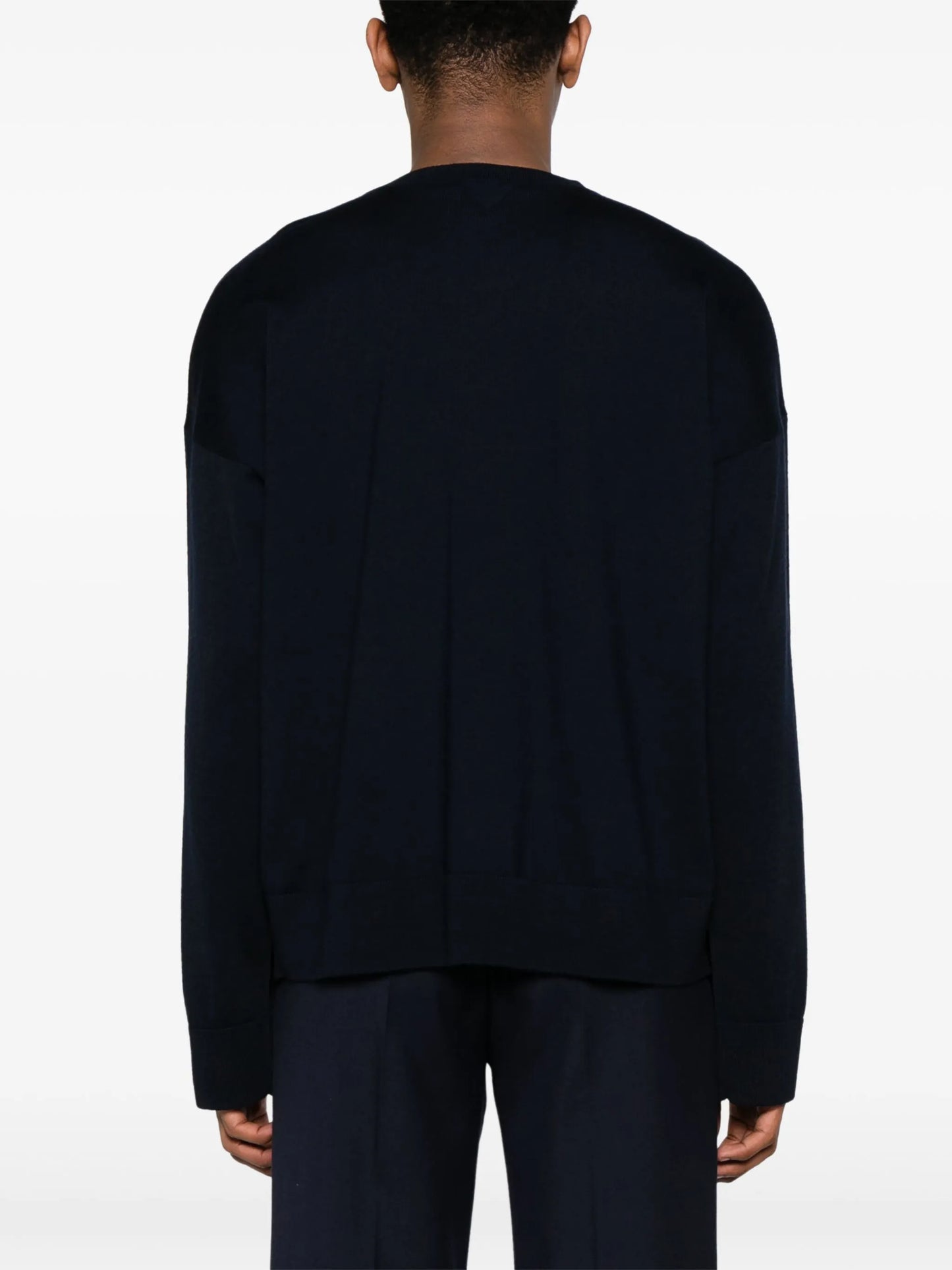 crew-neck wool jumper