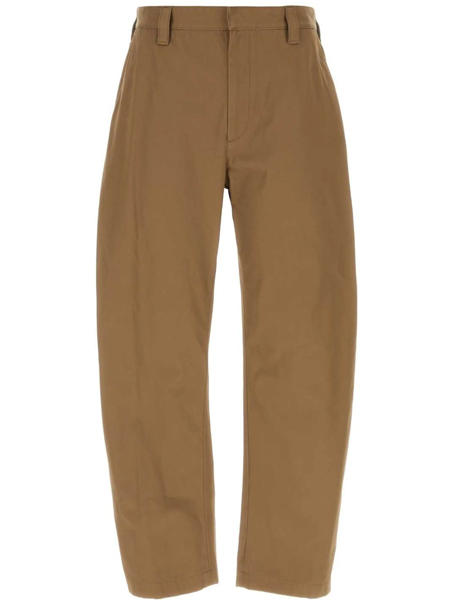 mid-rise tapered-leg trousers