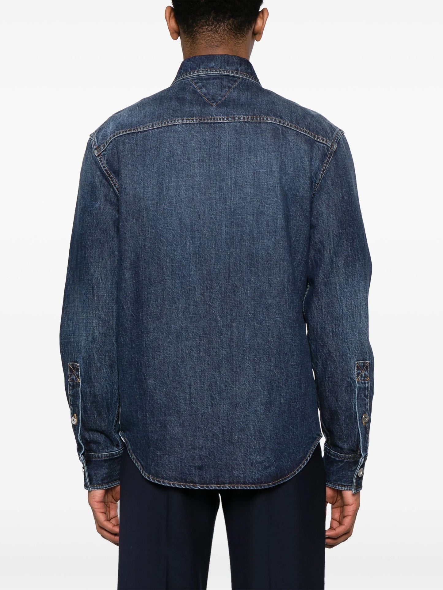 long-sleeve denim shirt