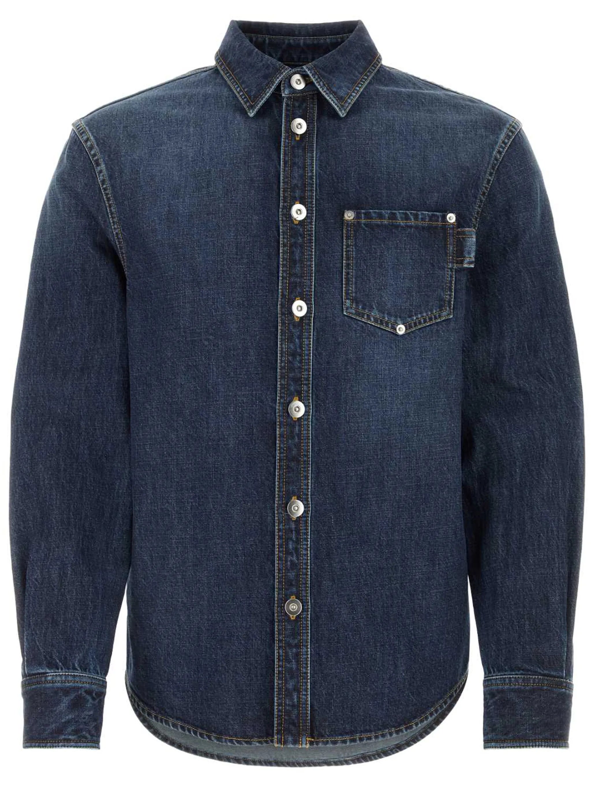 long-sleeve denim shirt