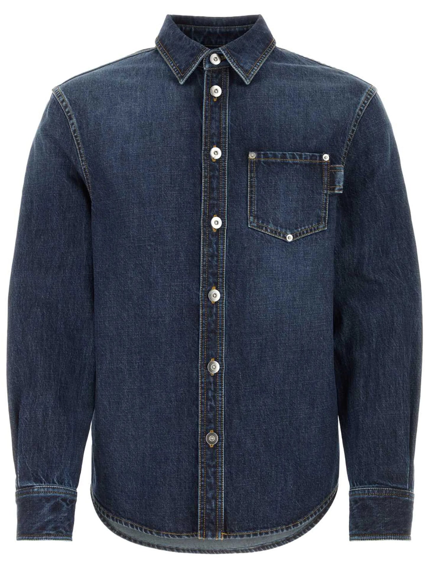 long-sleeve denim shirt