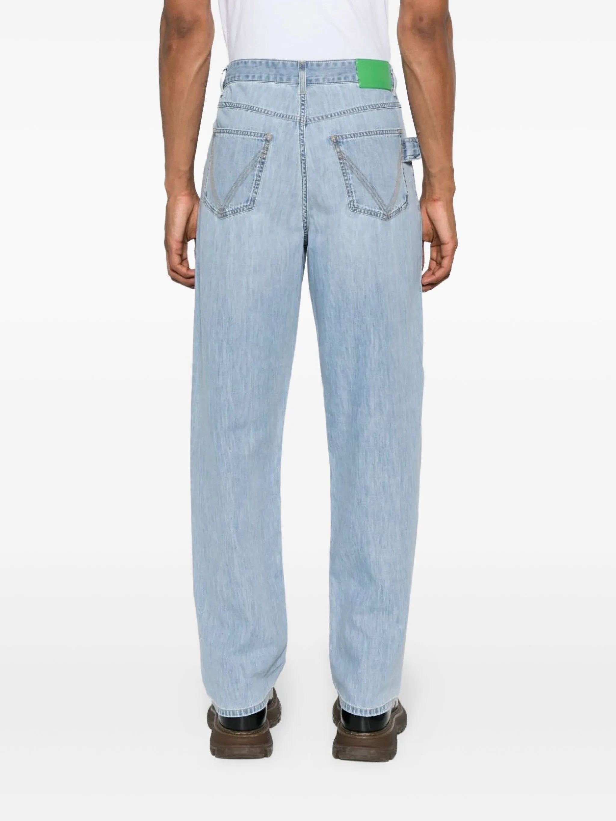 mid-rise wide-leg jeans