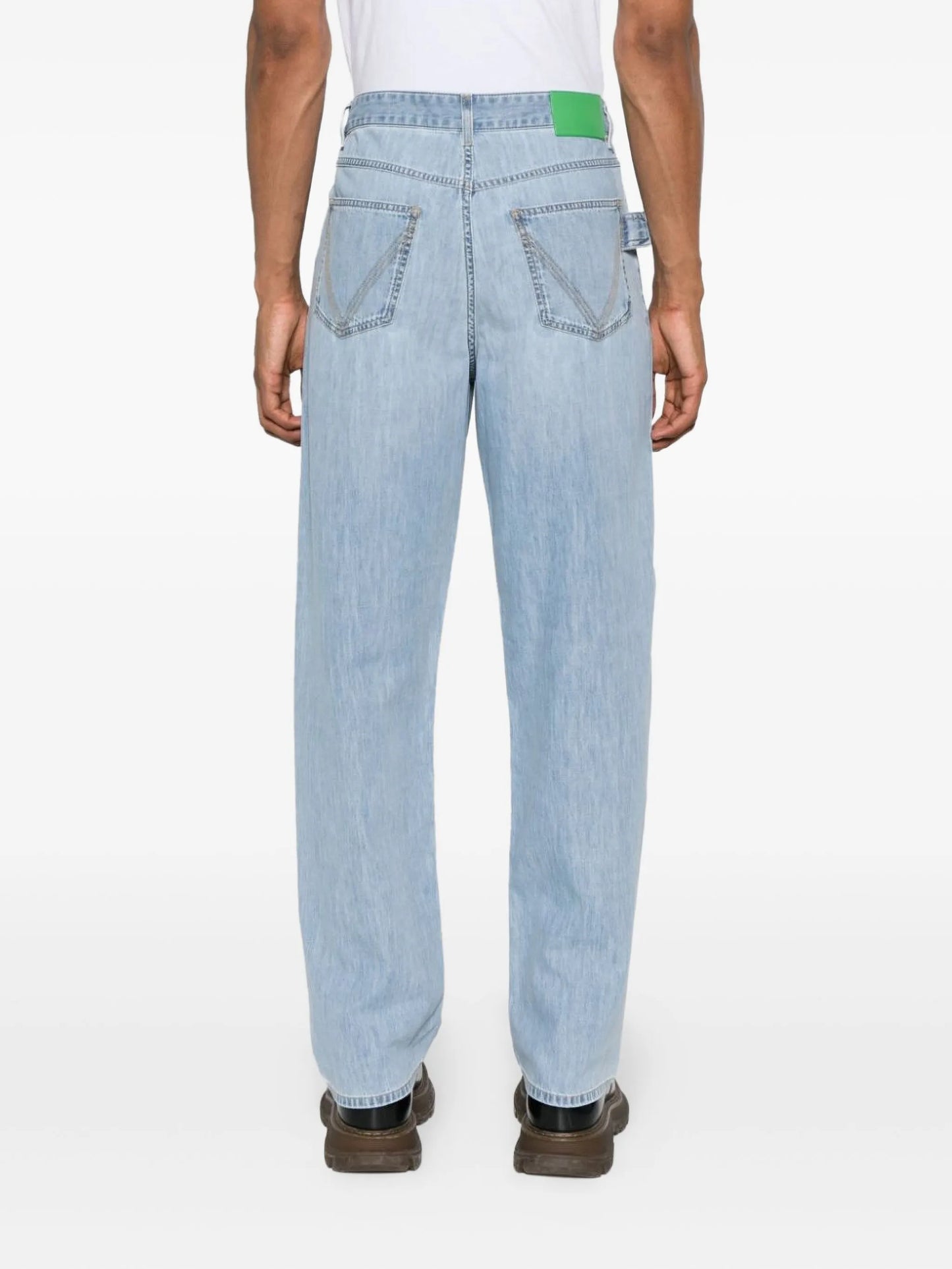 mid-rise wide-leg jeans