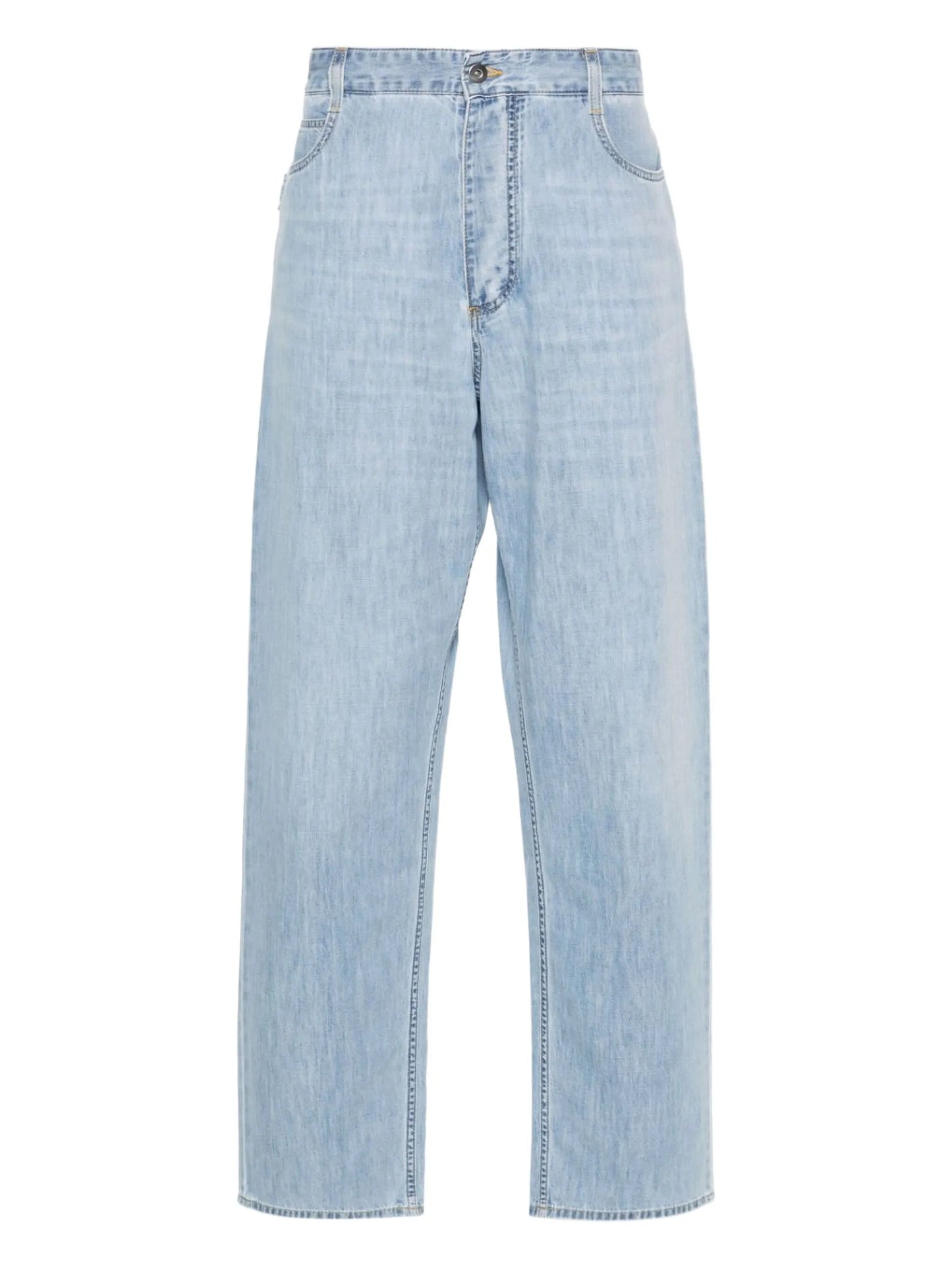 mid-rise wide-leg jeans
