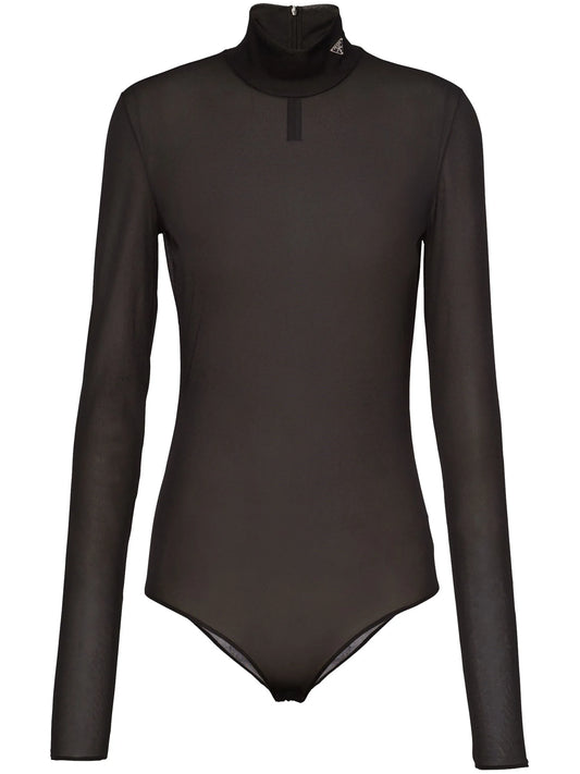 Gazar triangle-logo bodysuit