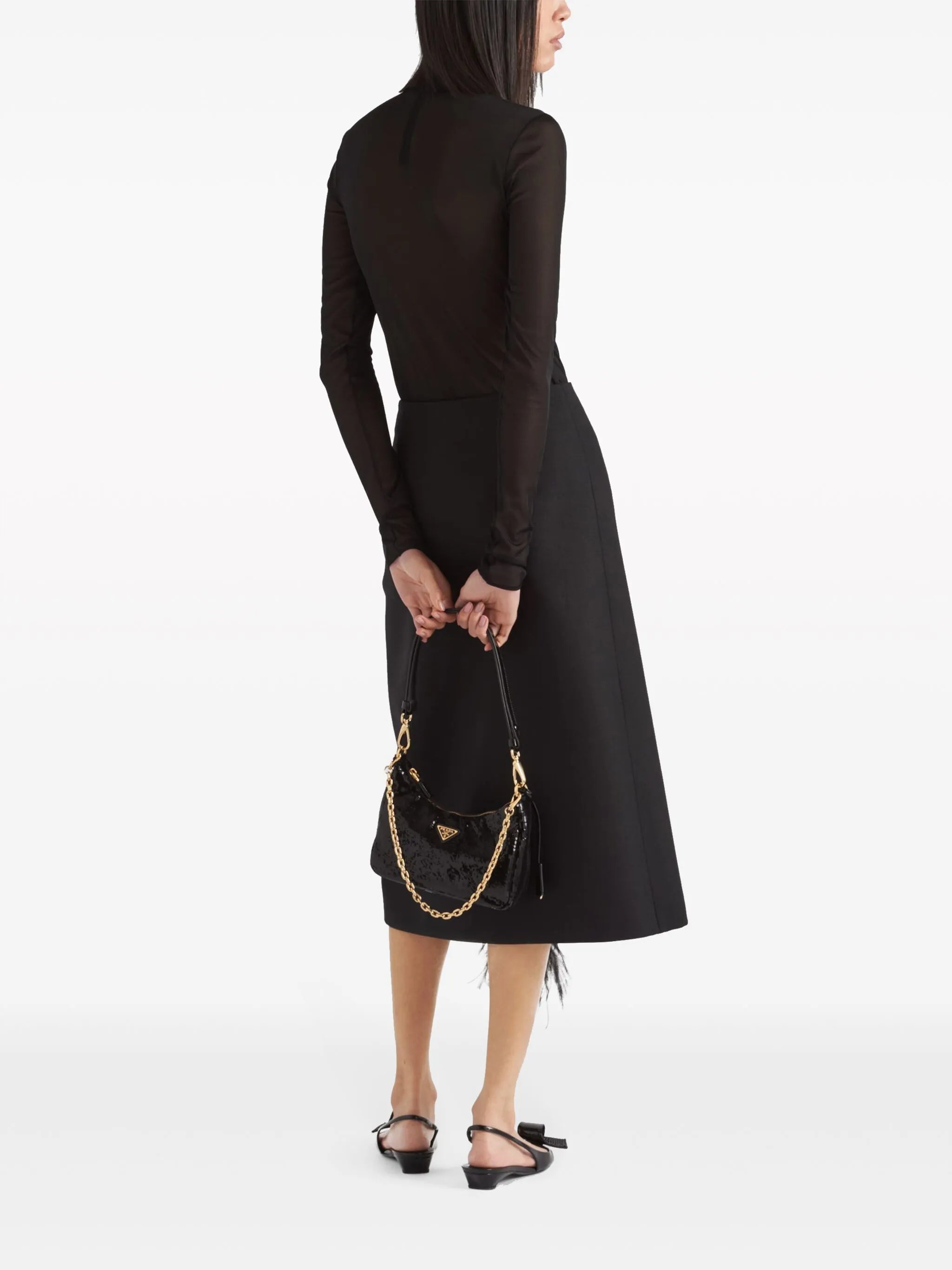 Gazar triangle-logo bodysuit