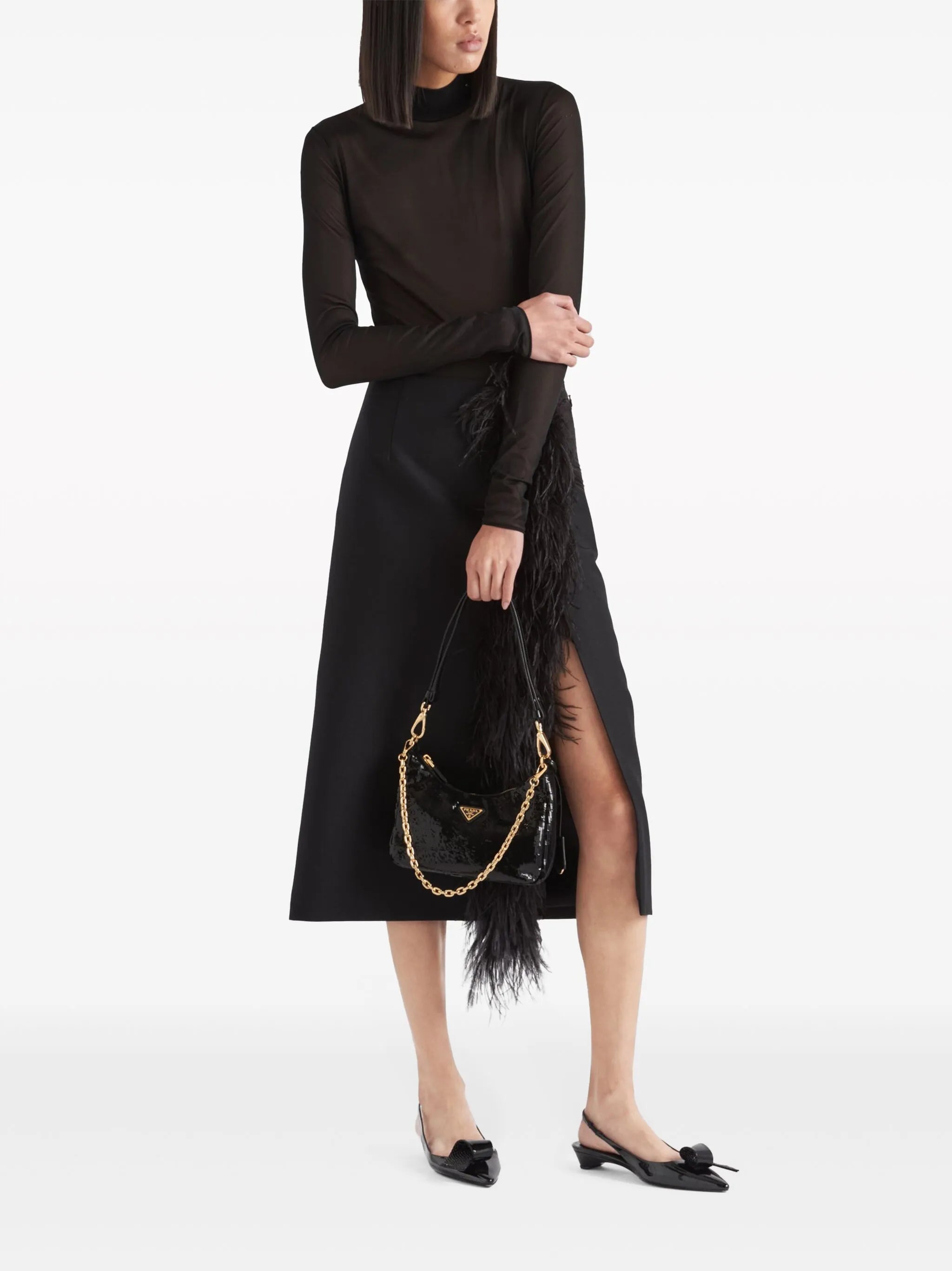 Gazar triangle-logo bodysuit