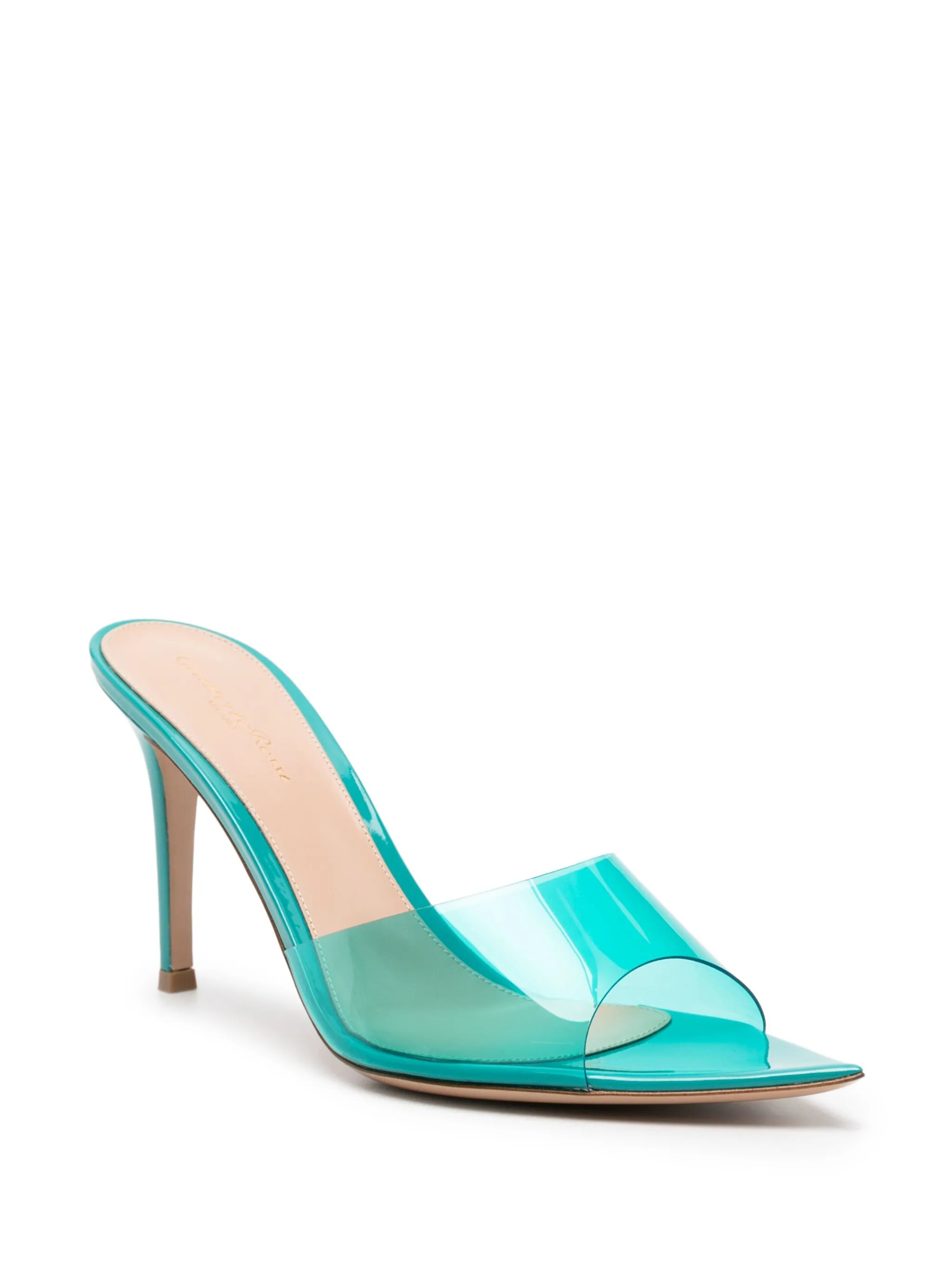 Elle 85mm transparent-strap sandals