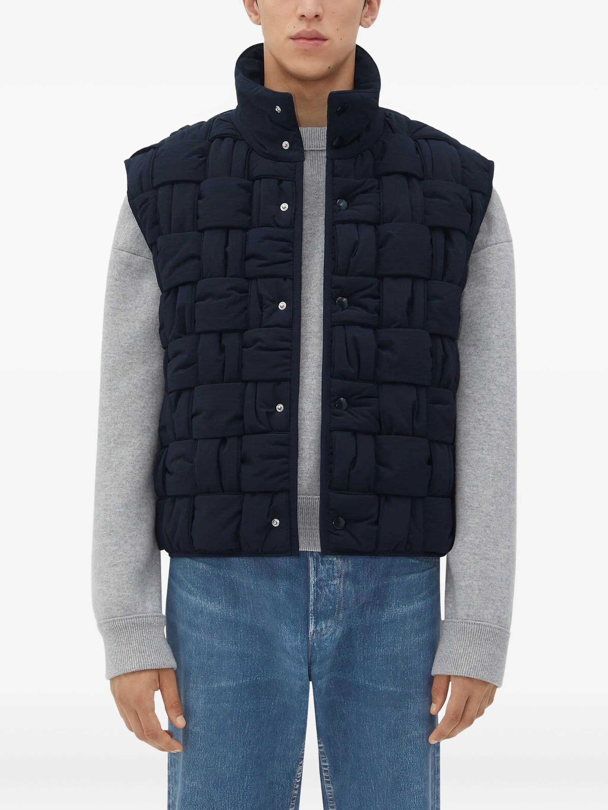 Maxi Intrecciato quilted gilet