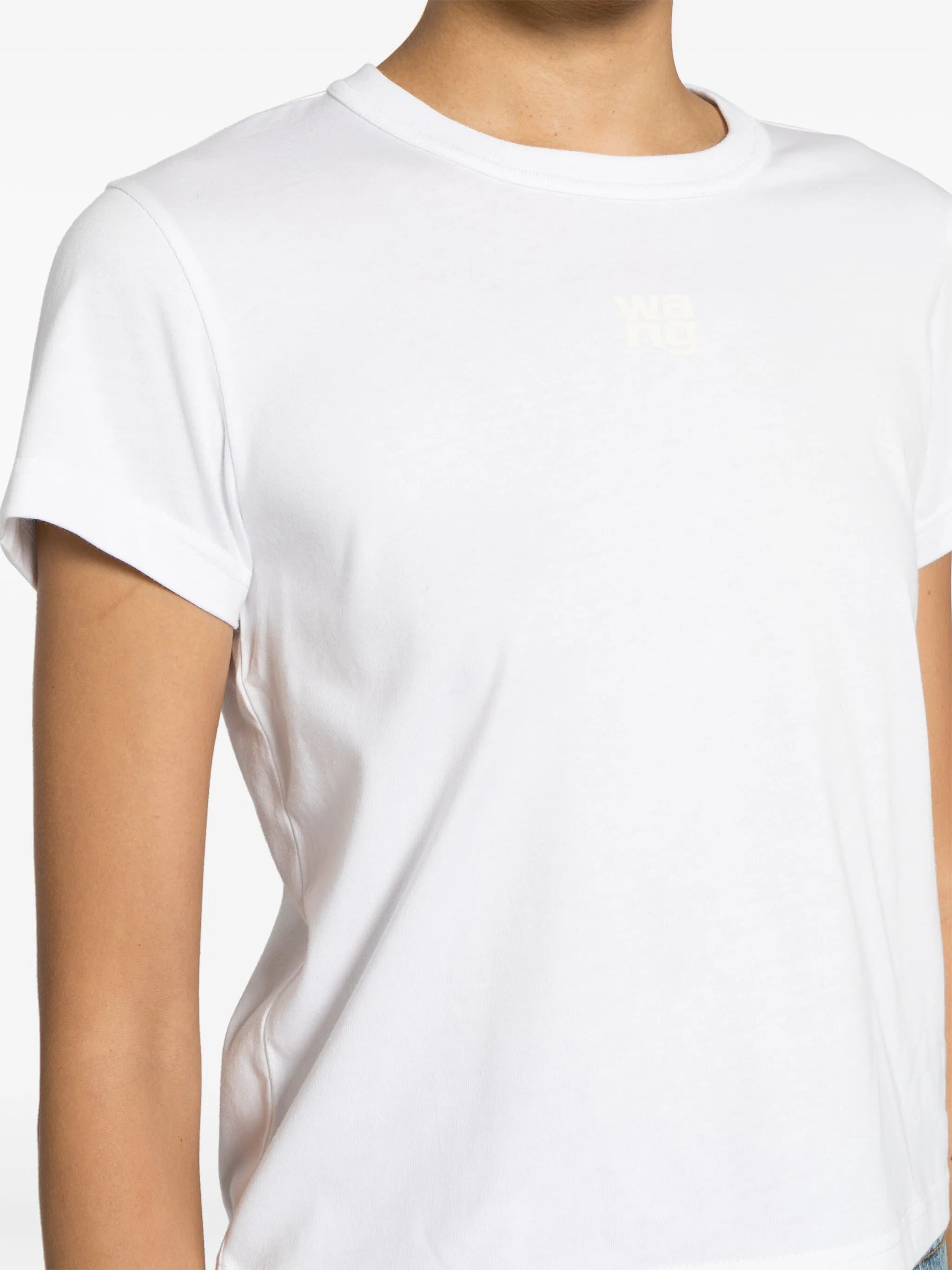 logo-embossed T-shirt