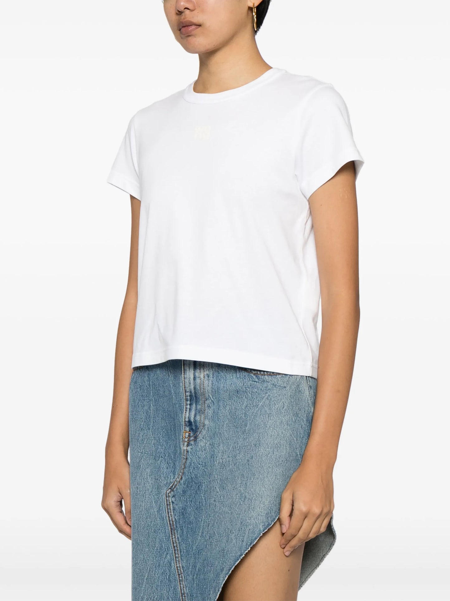 logo-embossed cotton T-Shirt