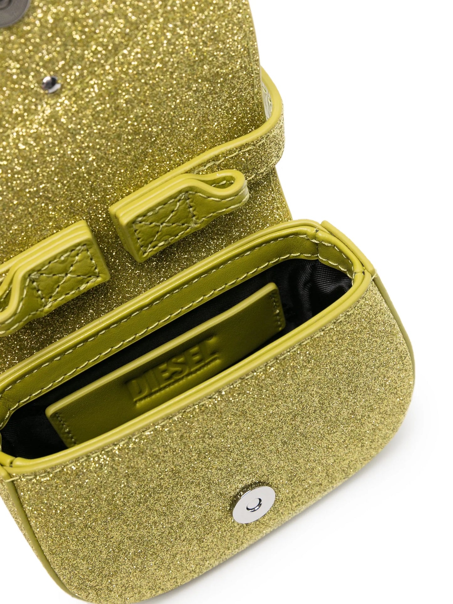 XS 1DR oval-D glitter mini bag