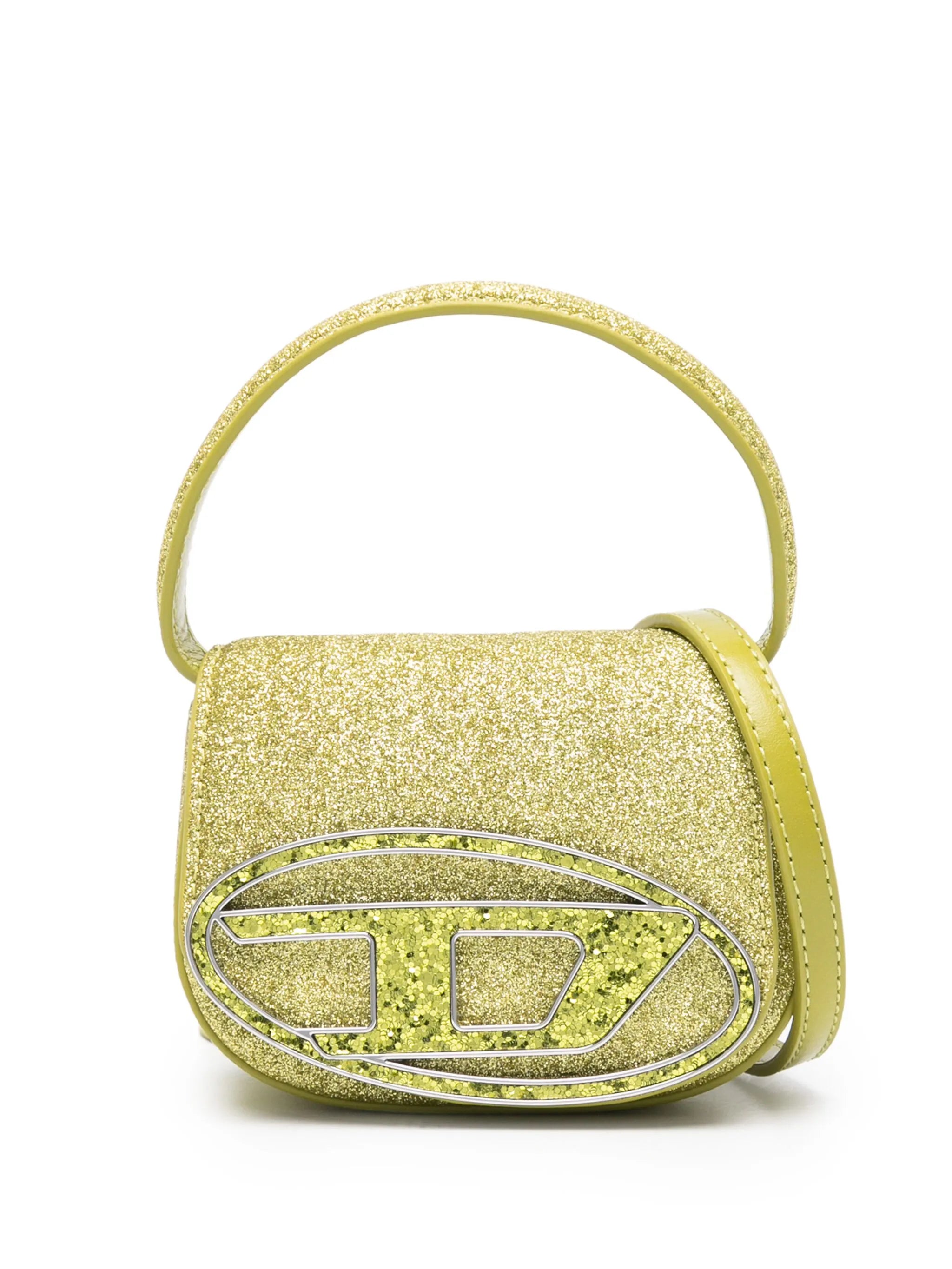 XS 1DR oval-D glitter mini bag