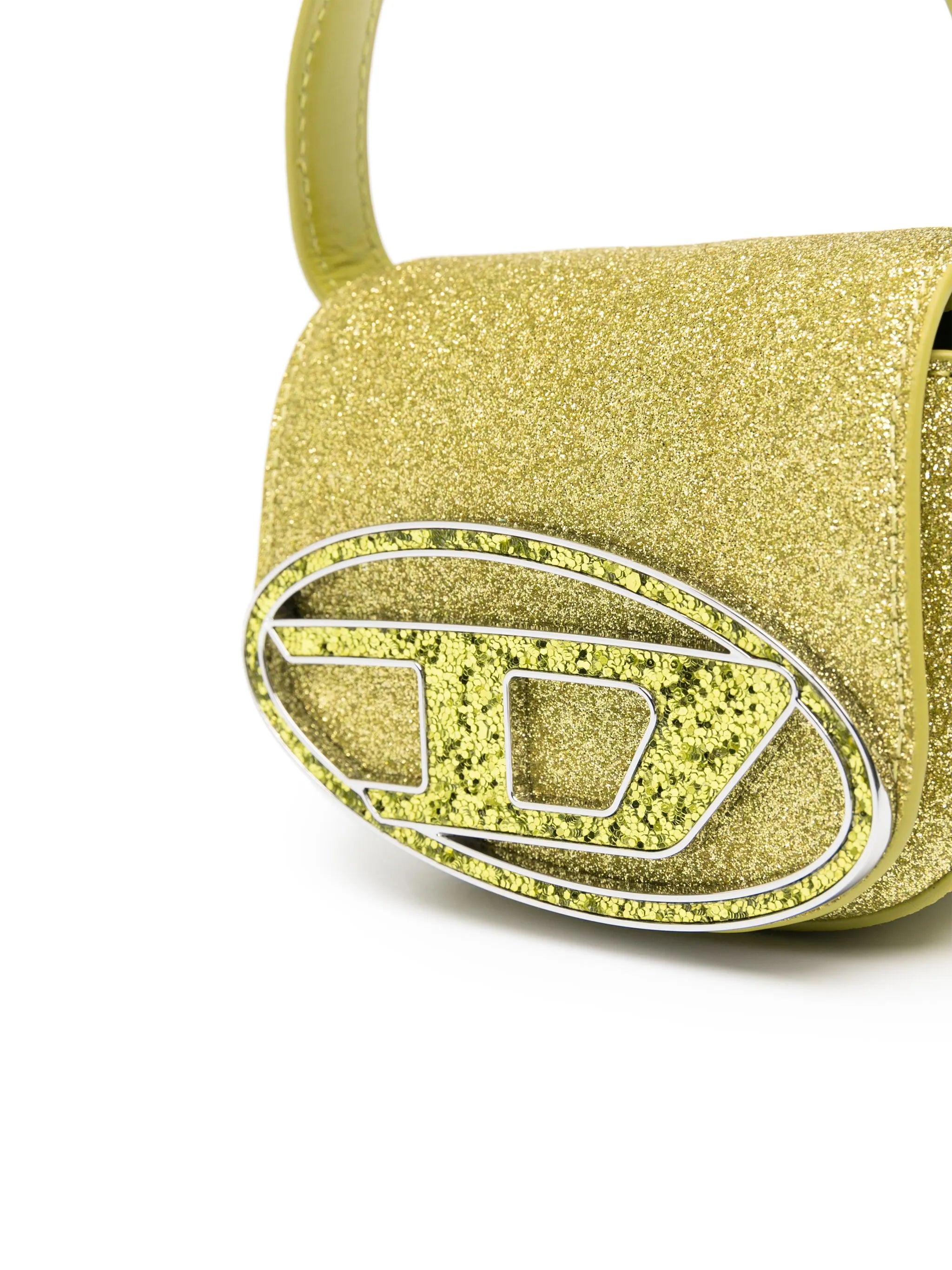 XS 1DR oval-D glitter mini bag