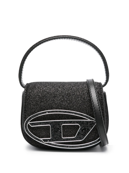 1dr logo-plaque glitter-detail mini bag