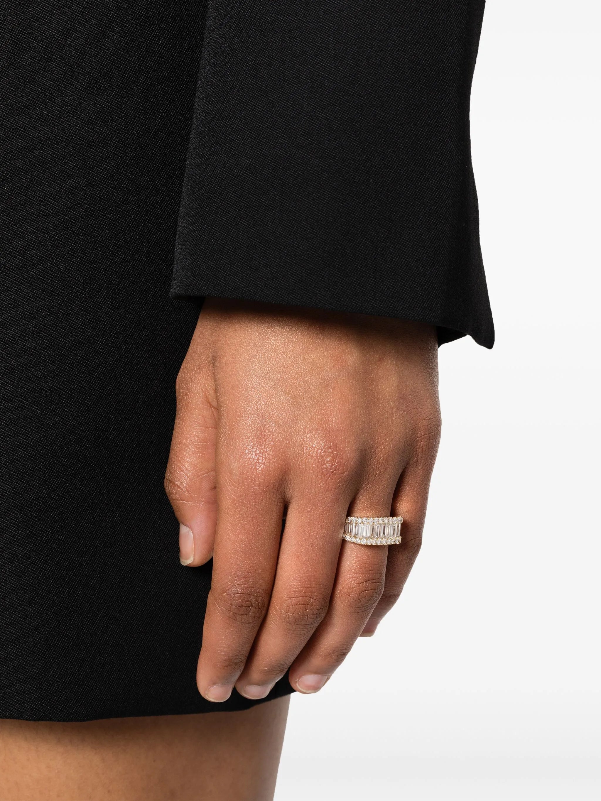 18k yellow gold James diamond ring