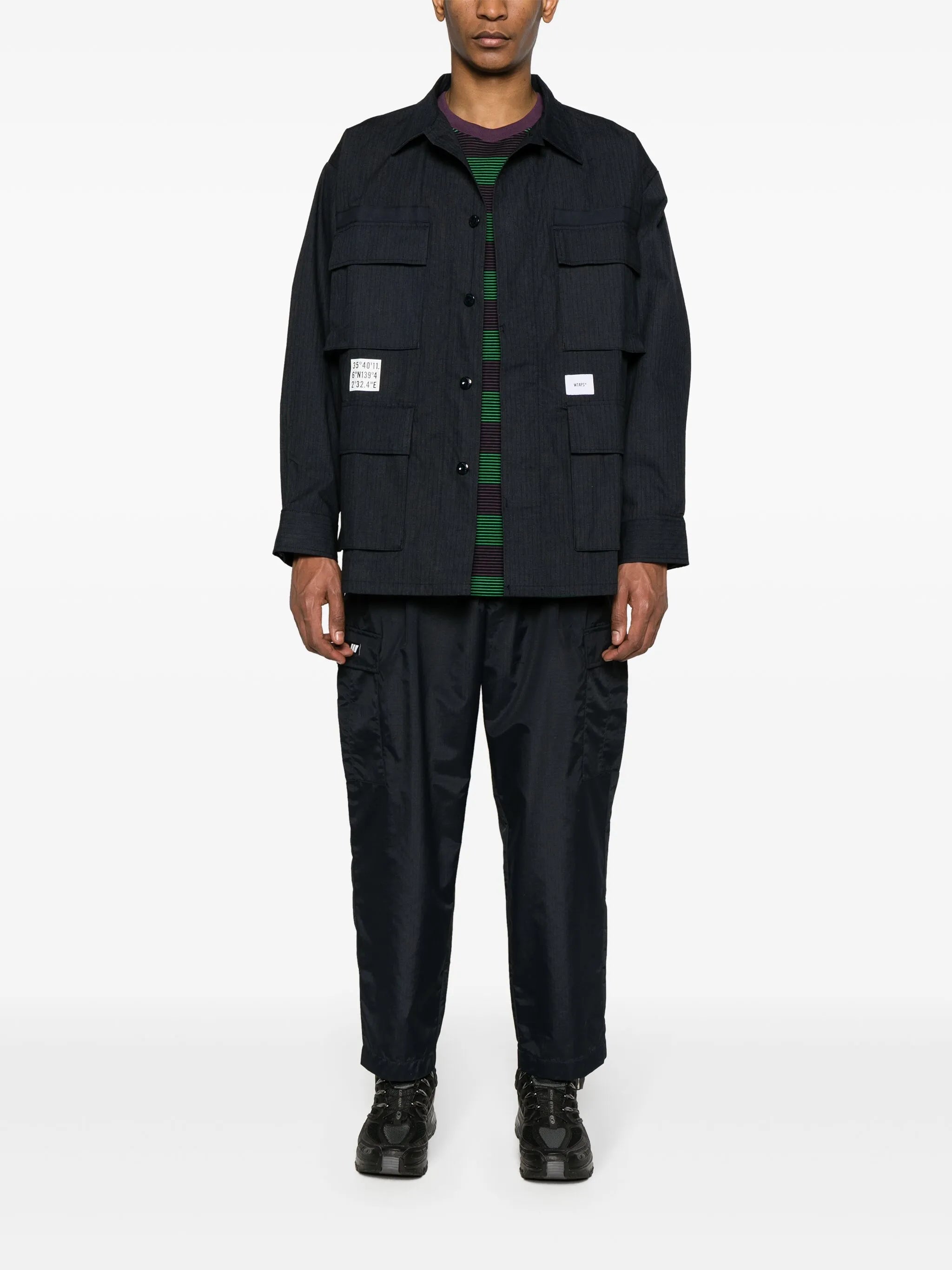13 striped overshirt