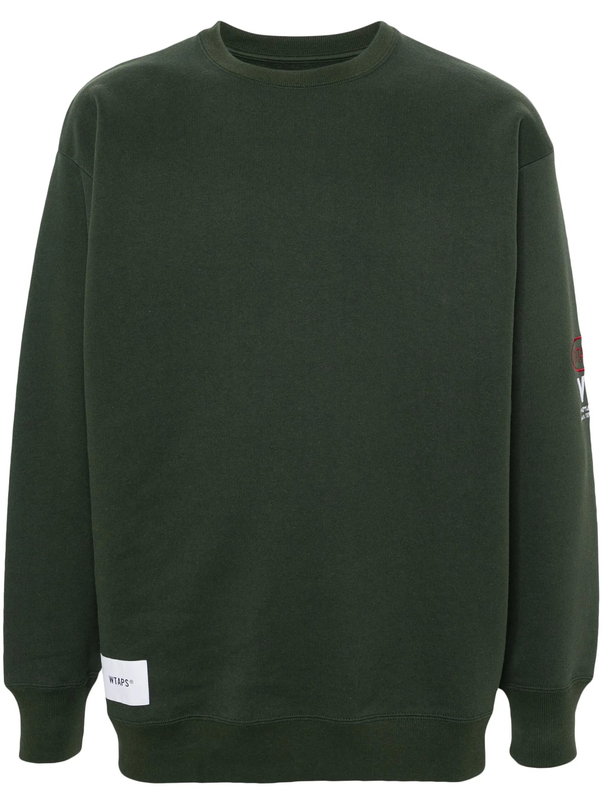 logo-embroidered cotton sweatshirt