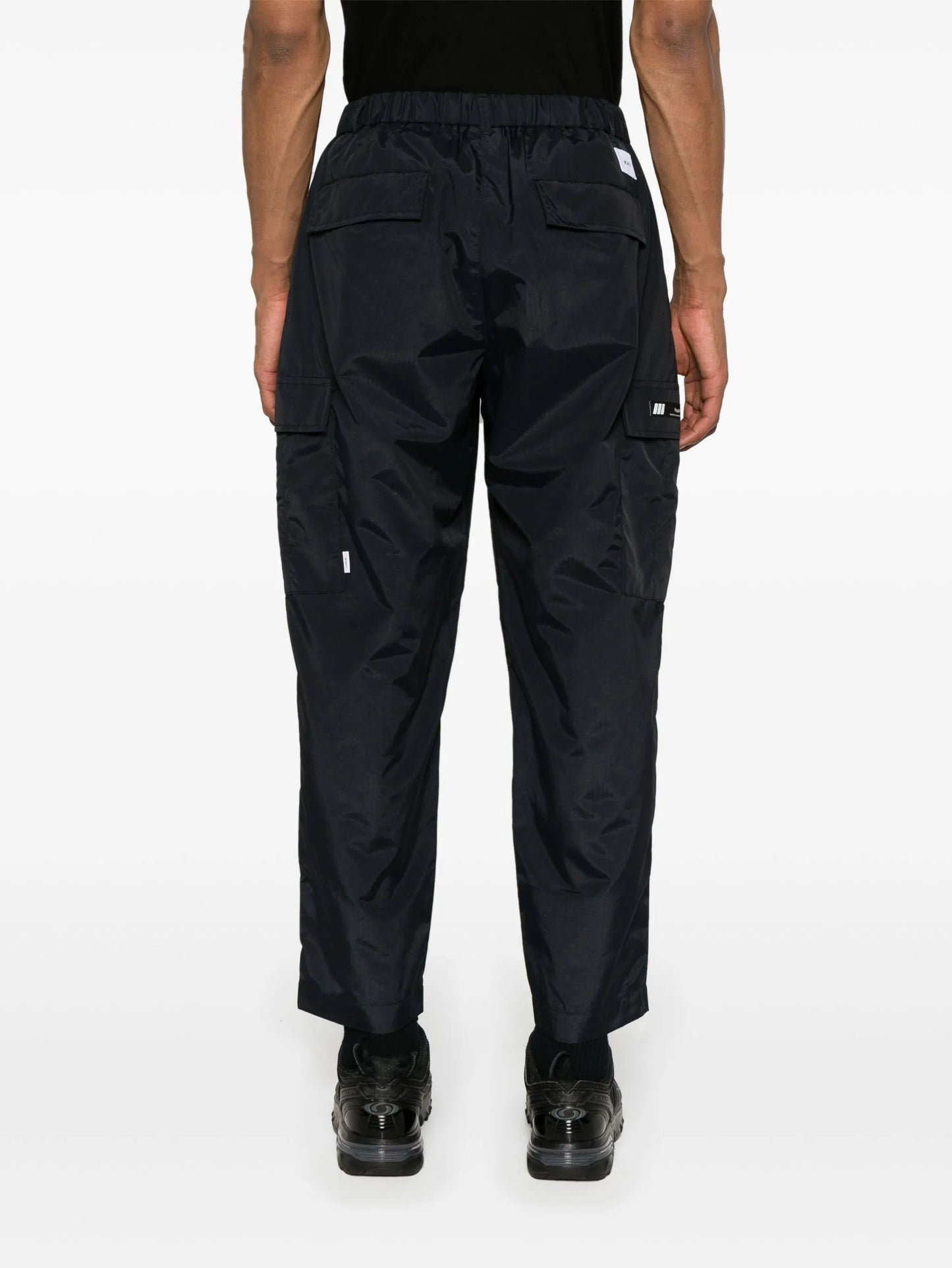tapered-leg ripstop trousers