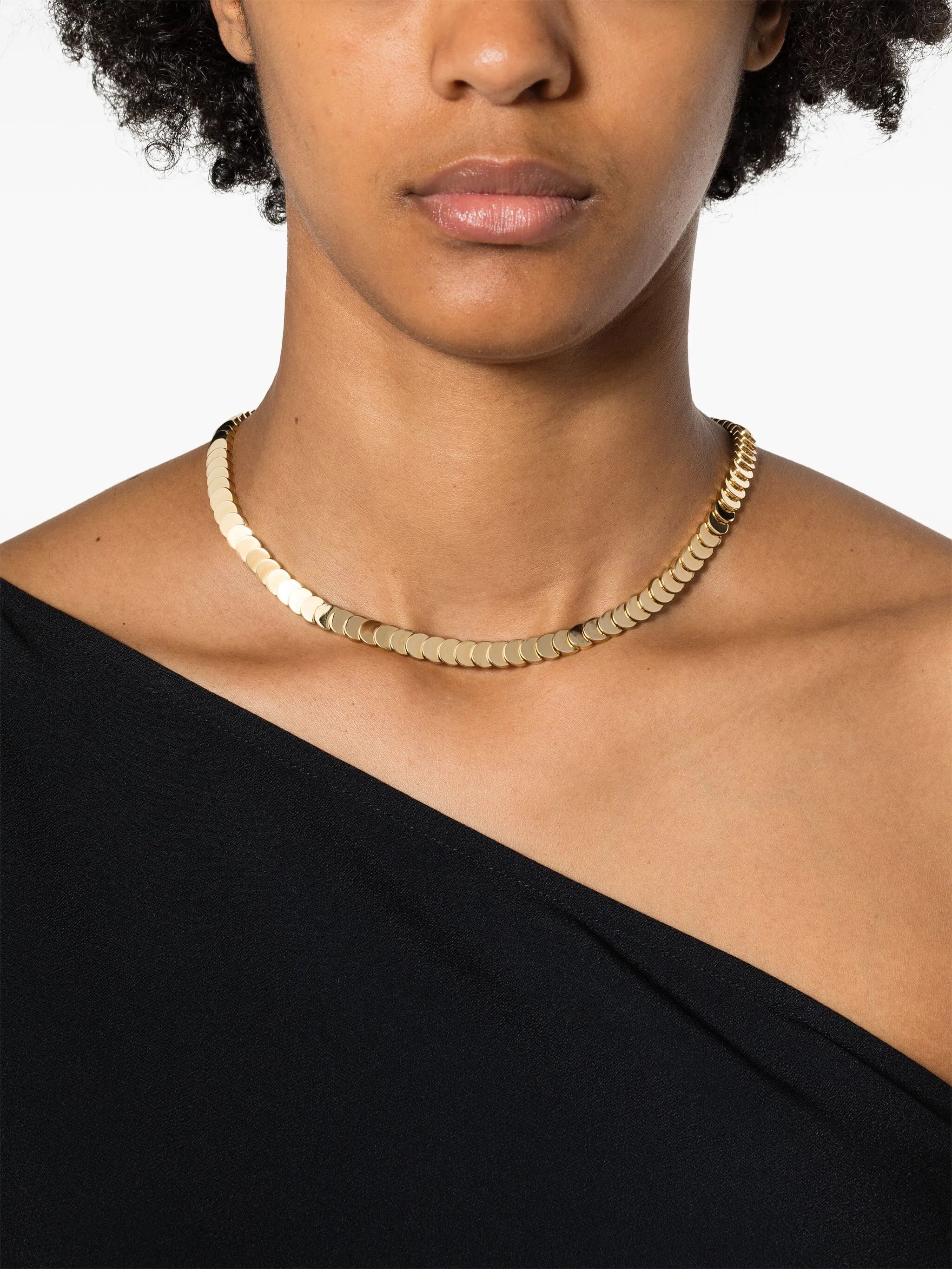 18k yellow gold Luna choker necklace