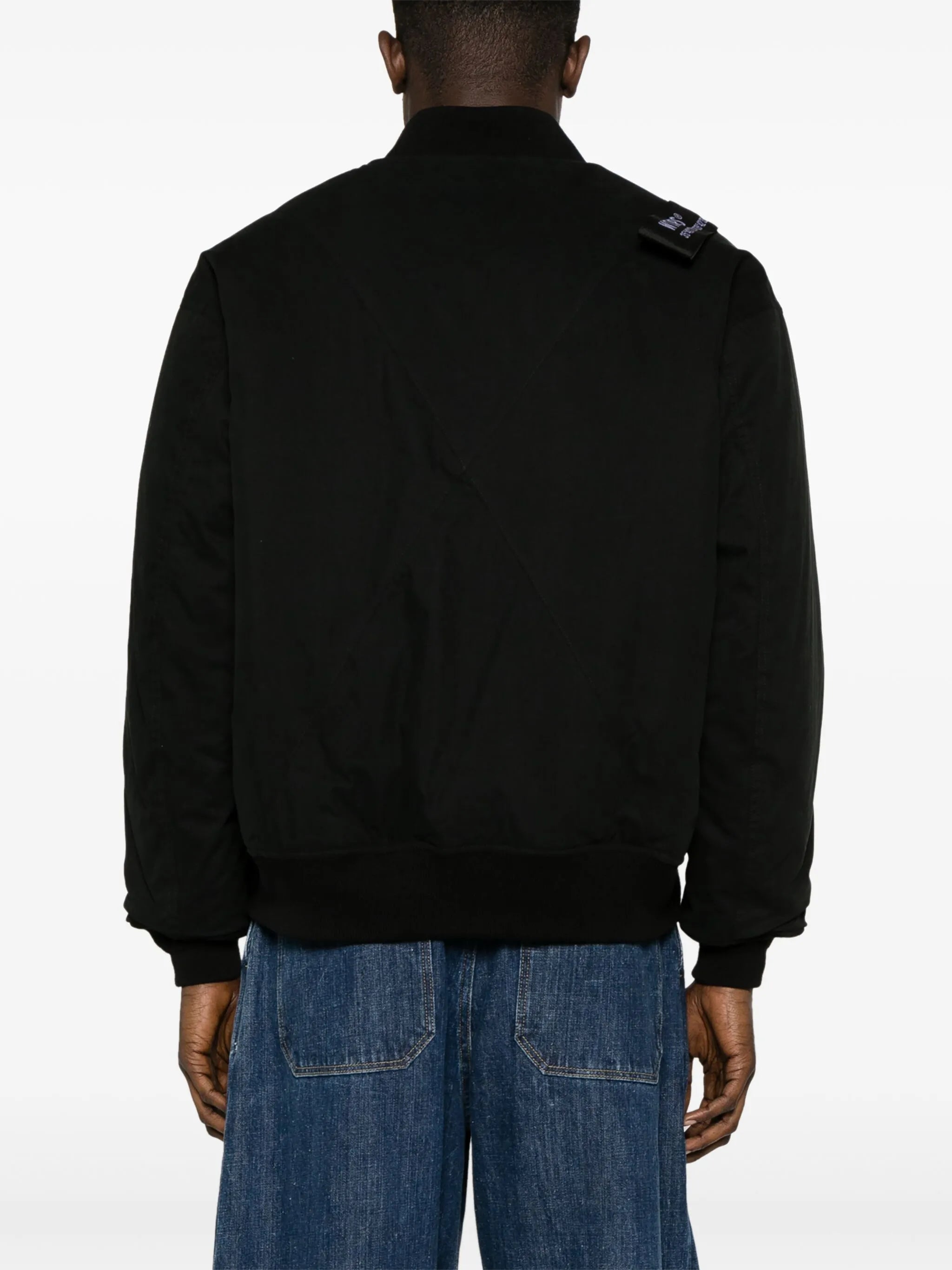 logo-patch bomber jacket