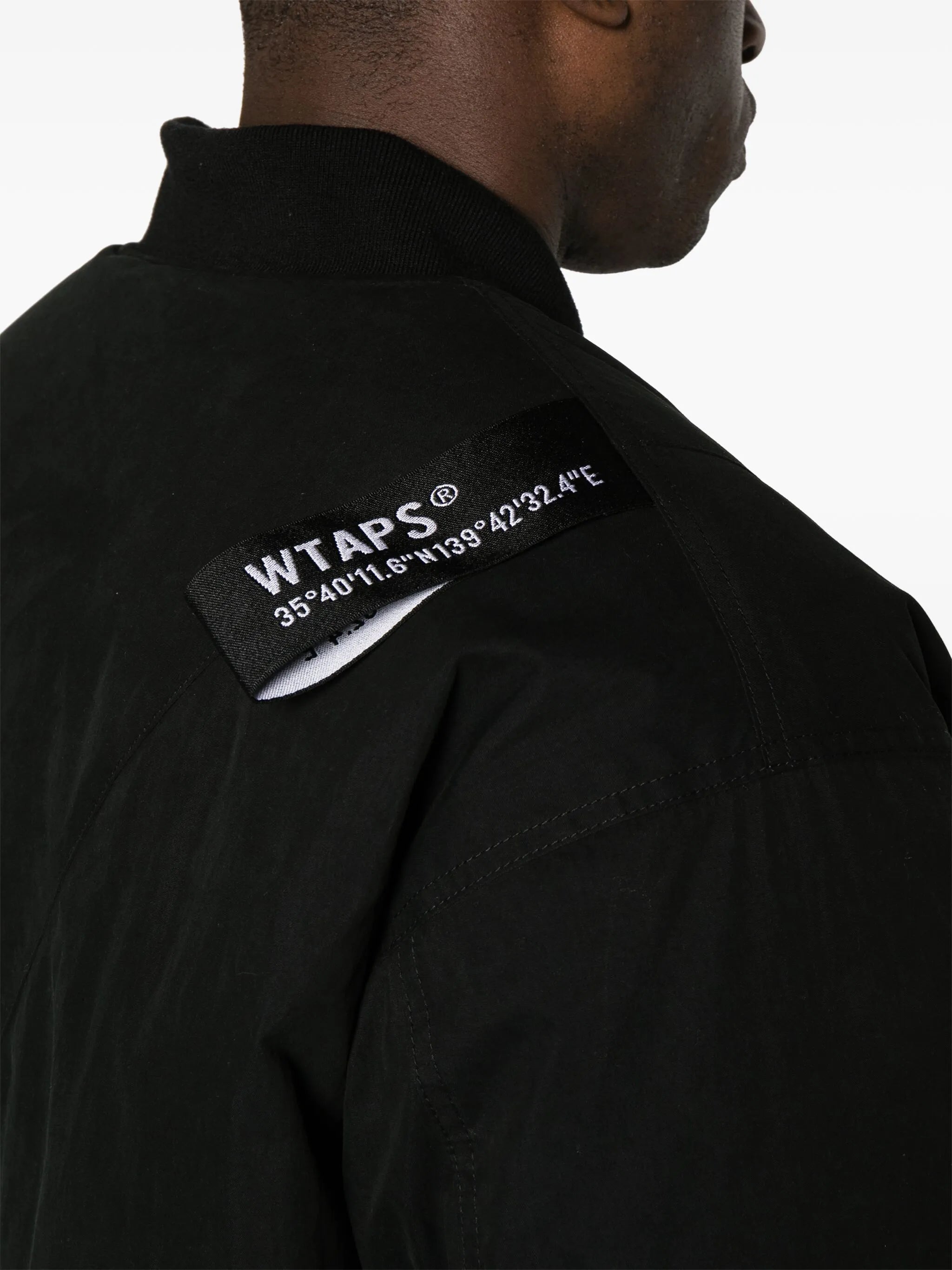 logo-patch bomber jacket