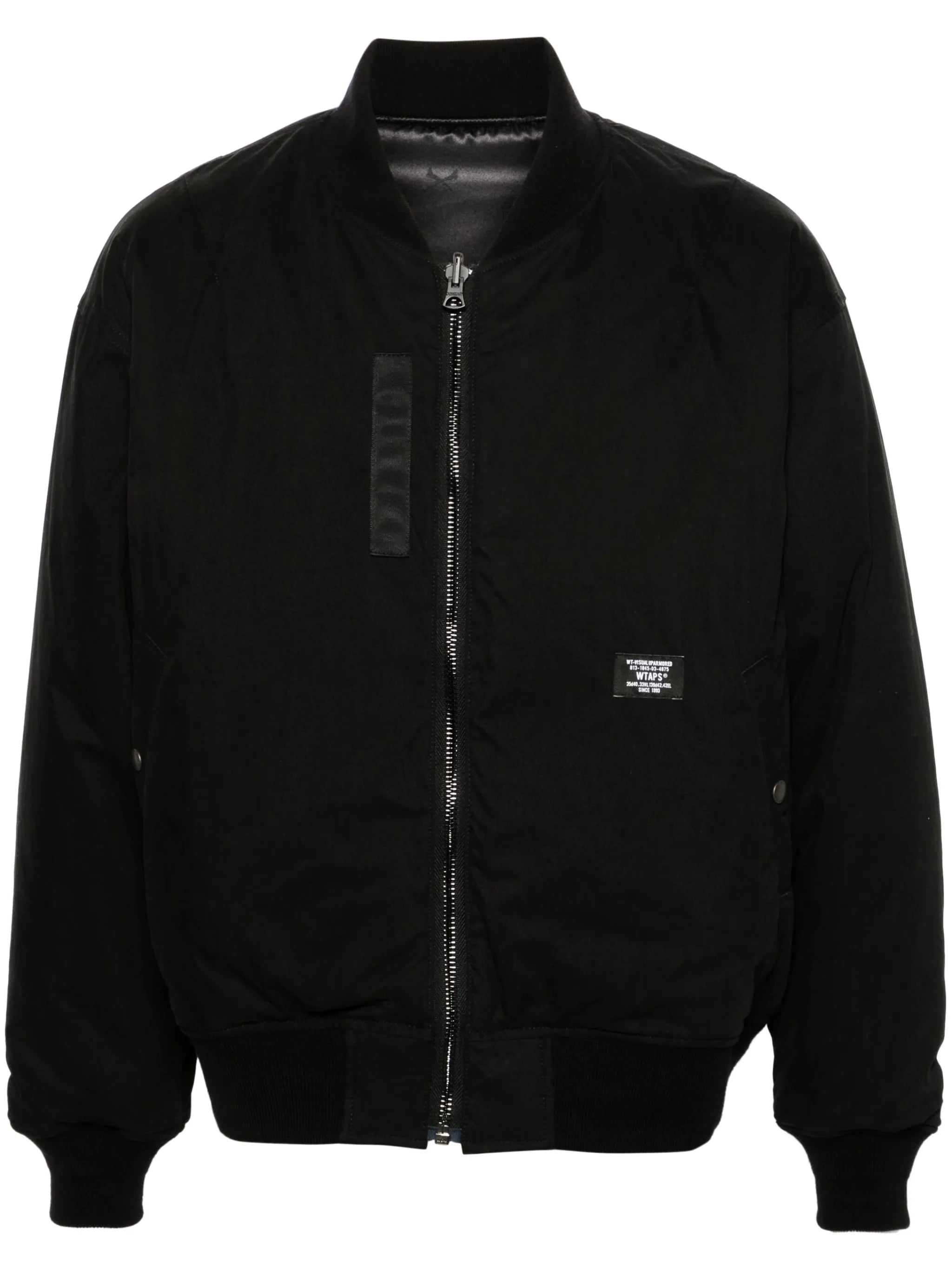 logo-patch bomber jacket