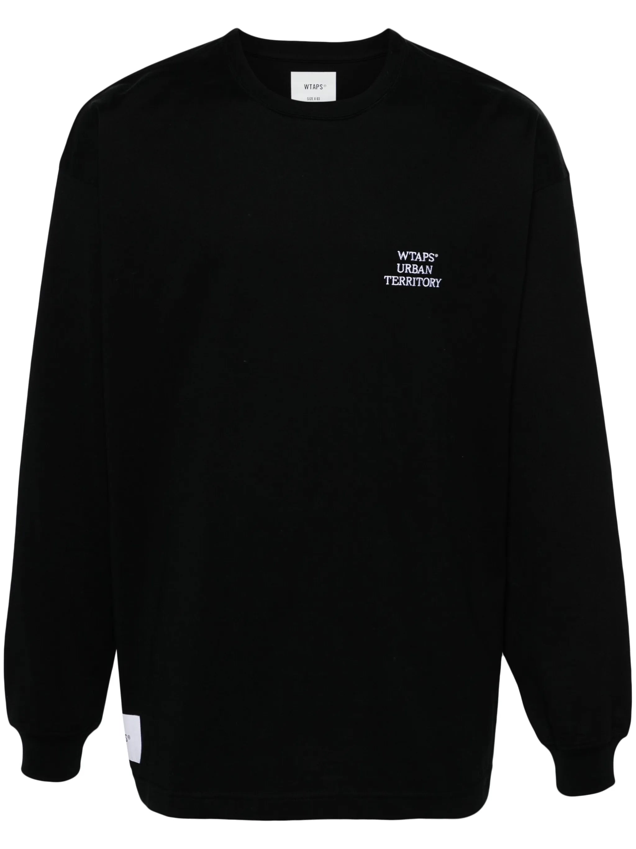 logo-embroidered long-sleeve T-shirt