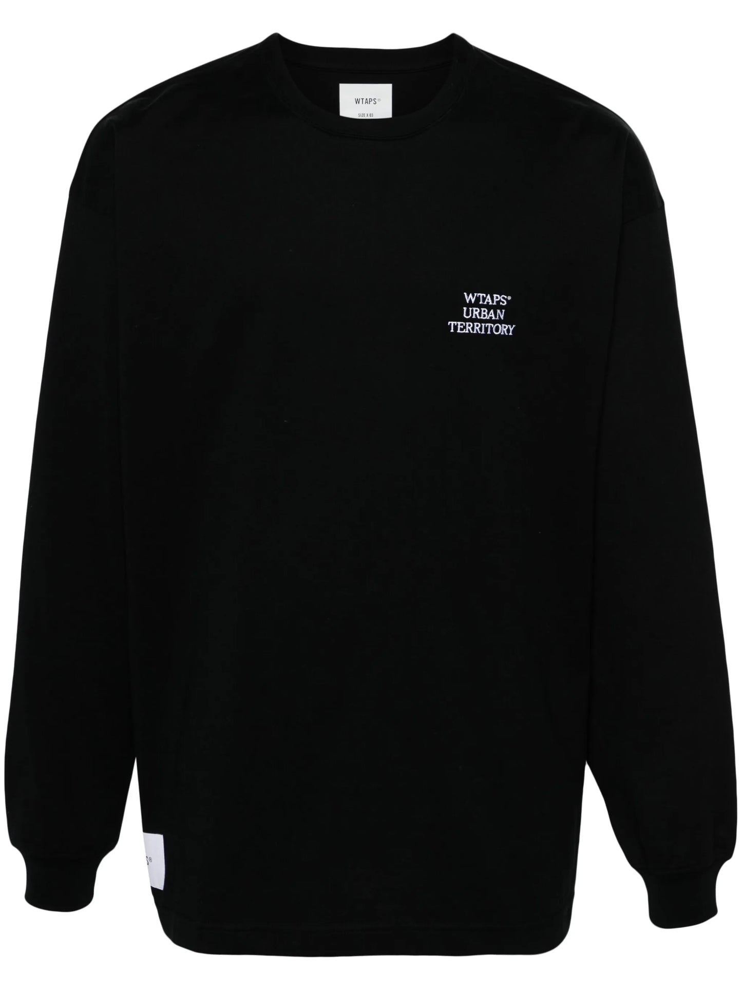 logo-embroidered long-sleeve T-shirt