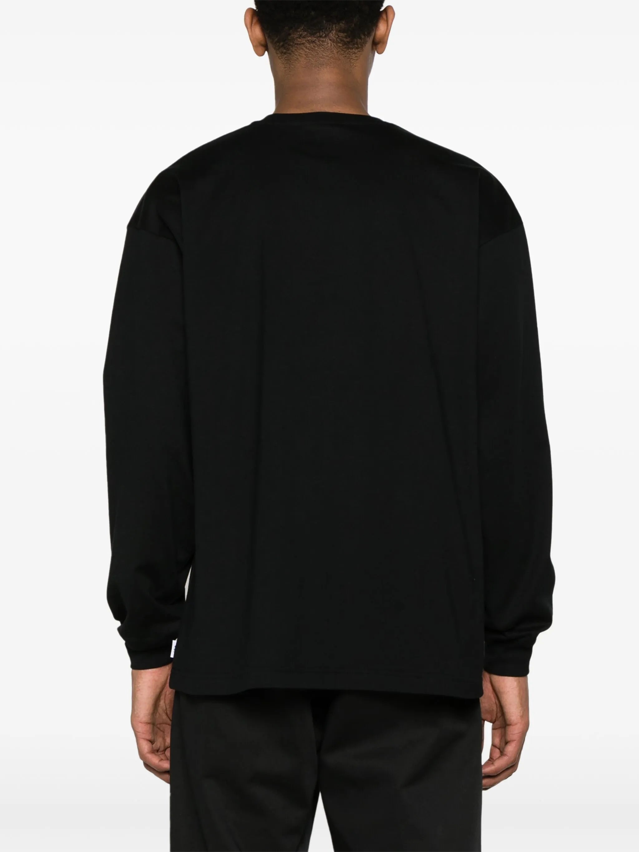 logo-embroidered long-sleeve T-shirt