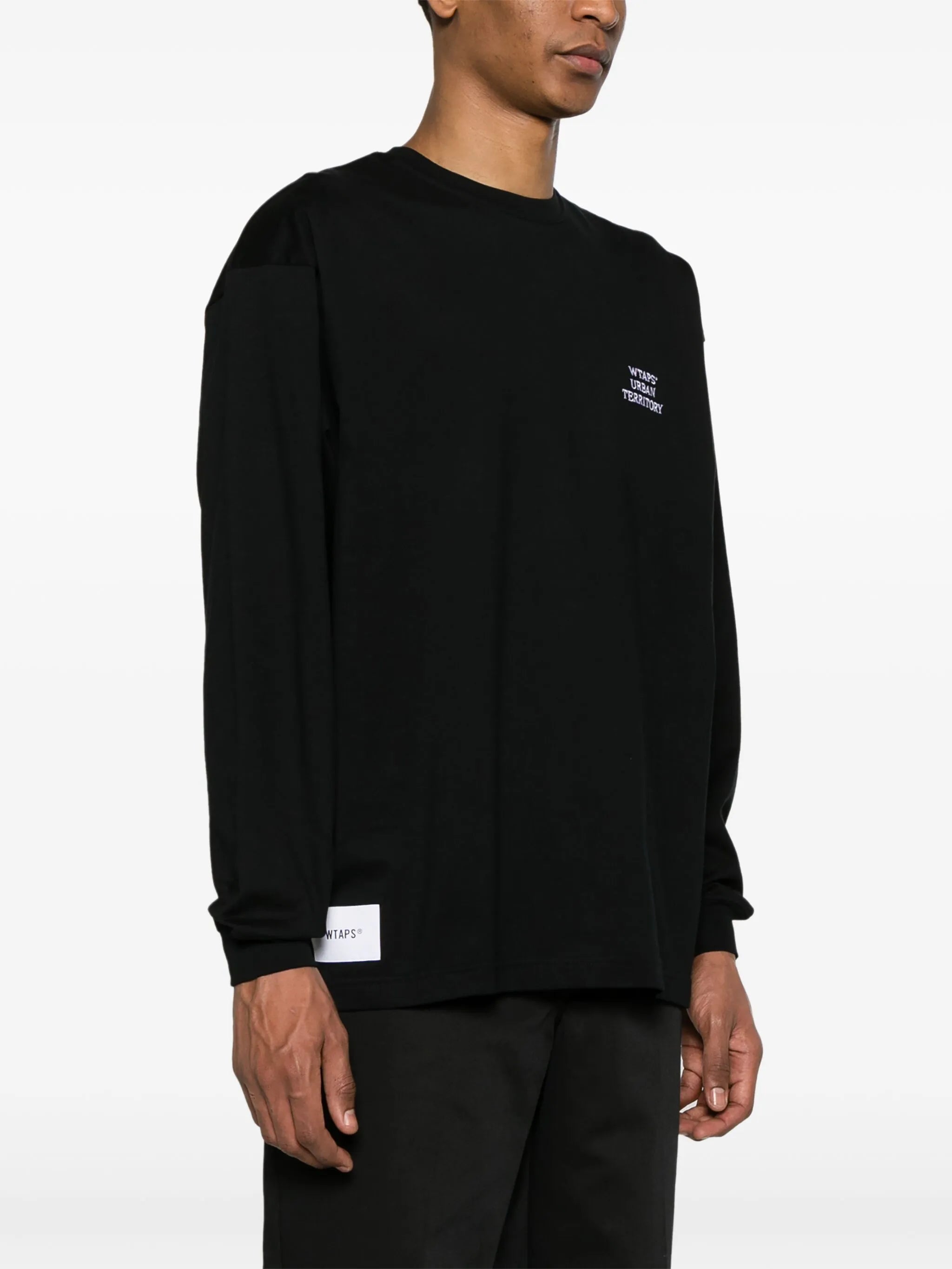 logo-embroidered long-sleeve T-shirt