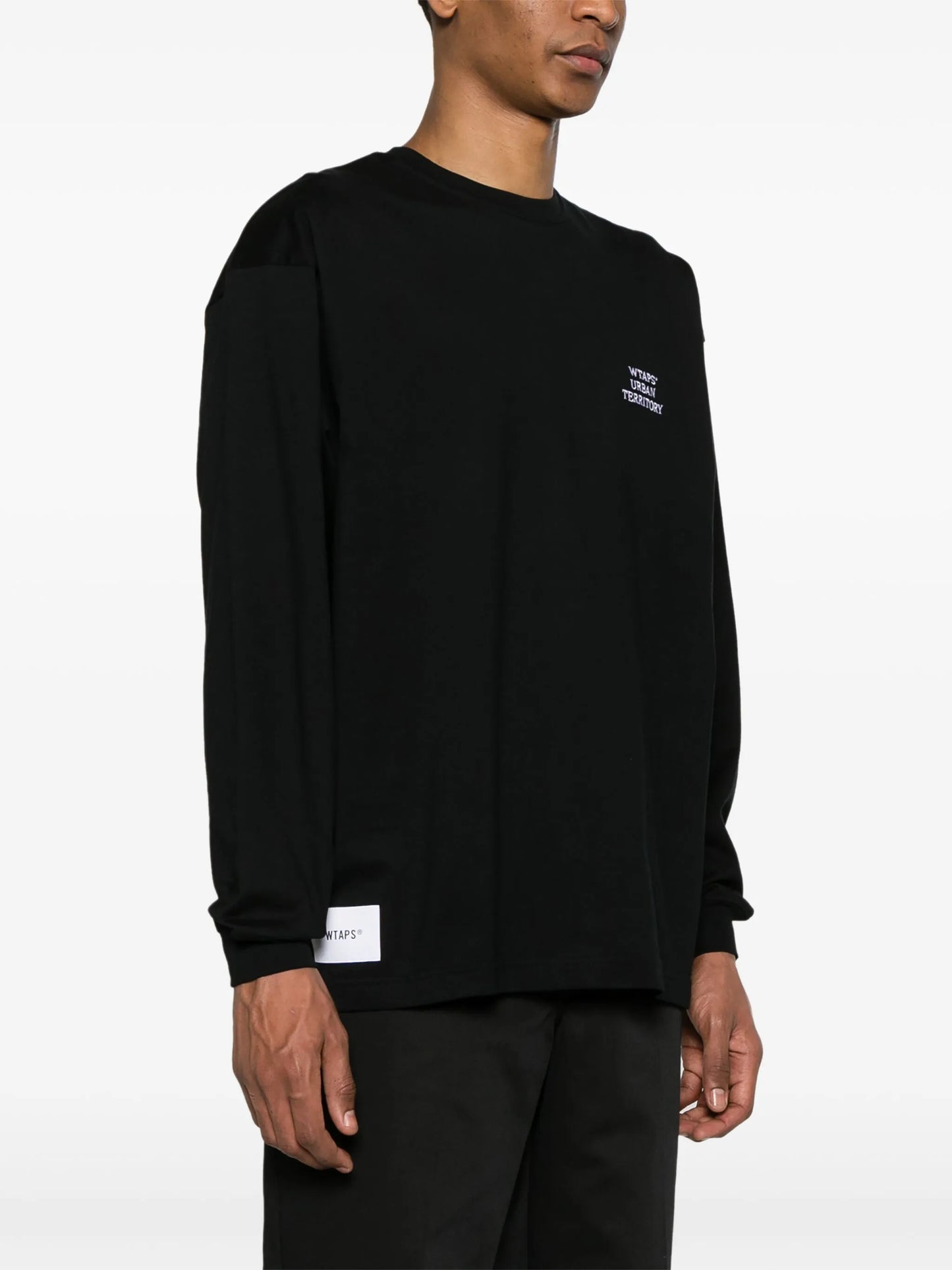 logo-embroidered long-sleeve T-shirt
