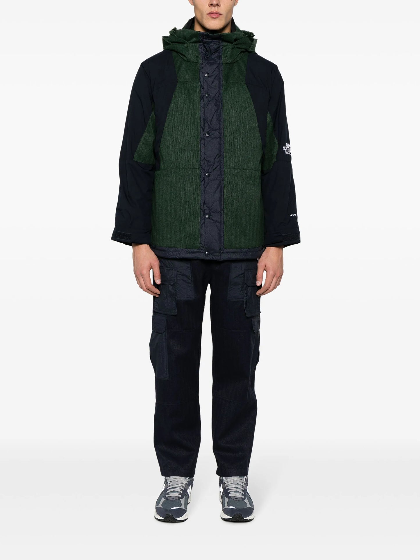 panelled down jacket