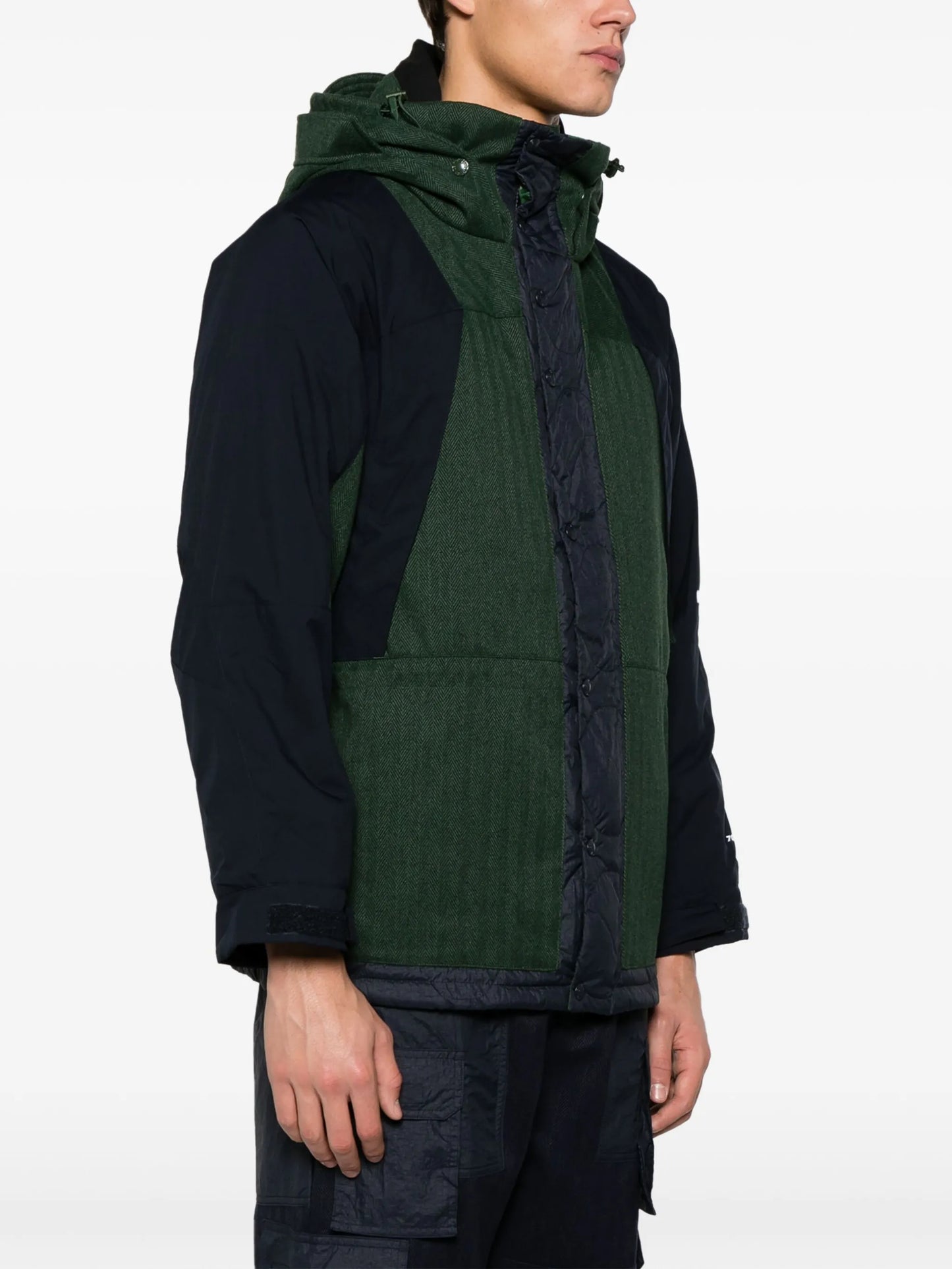 panelled down jacket