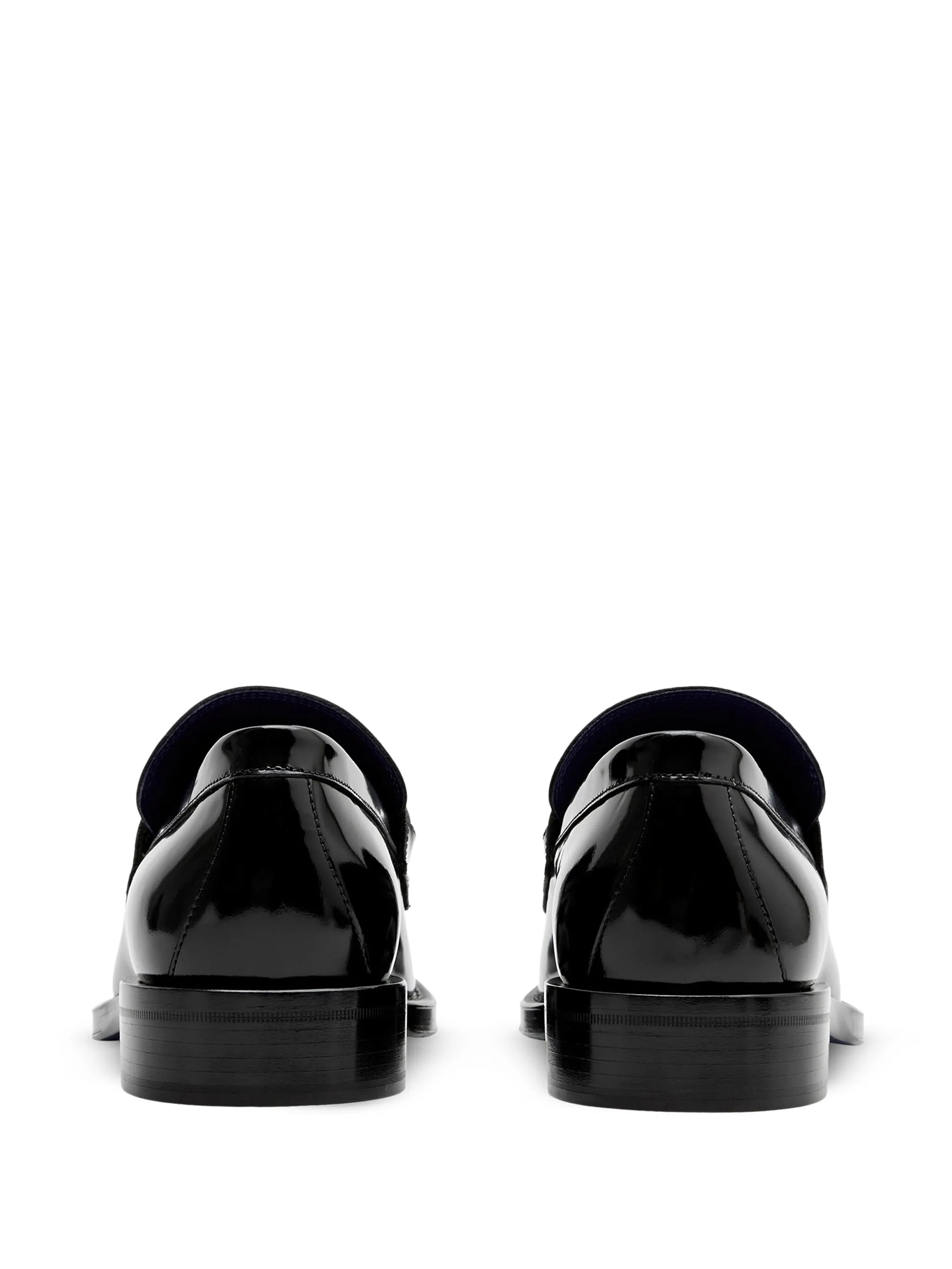 barbed-wire leather loafers