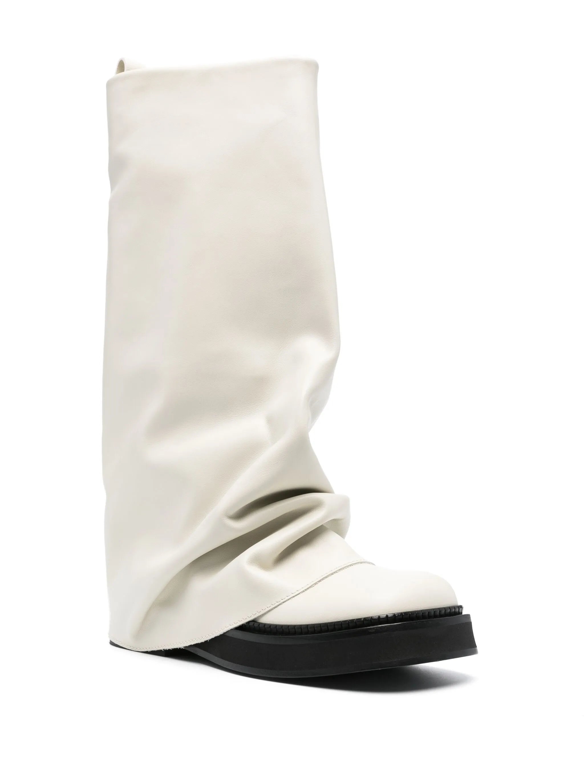 Robin layered leather boots