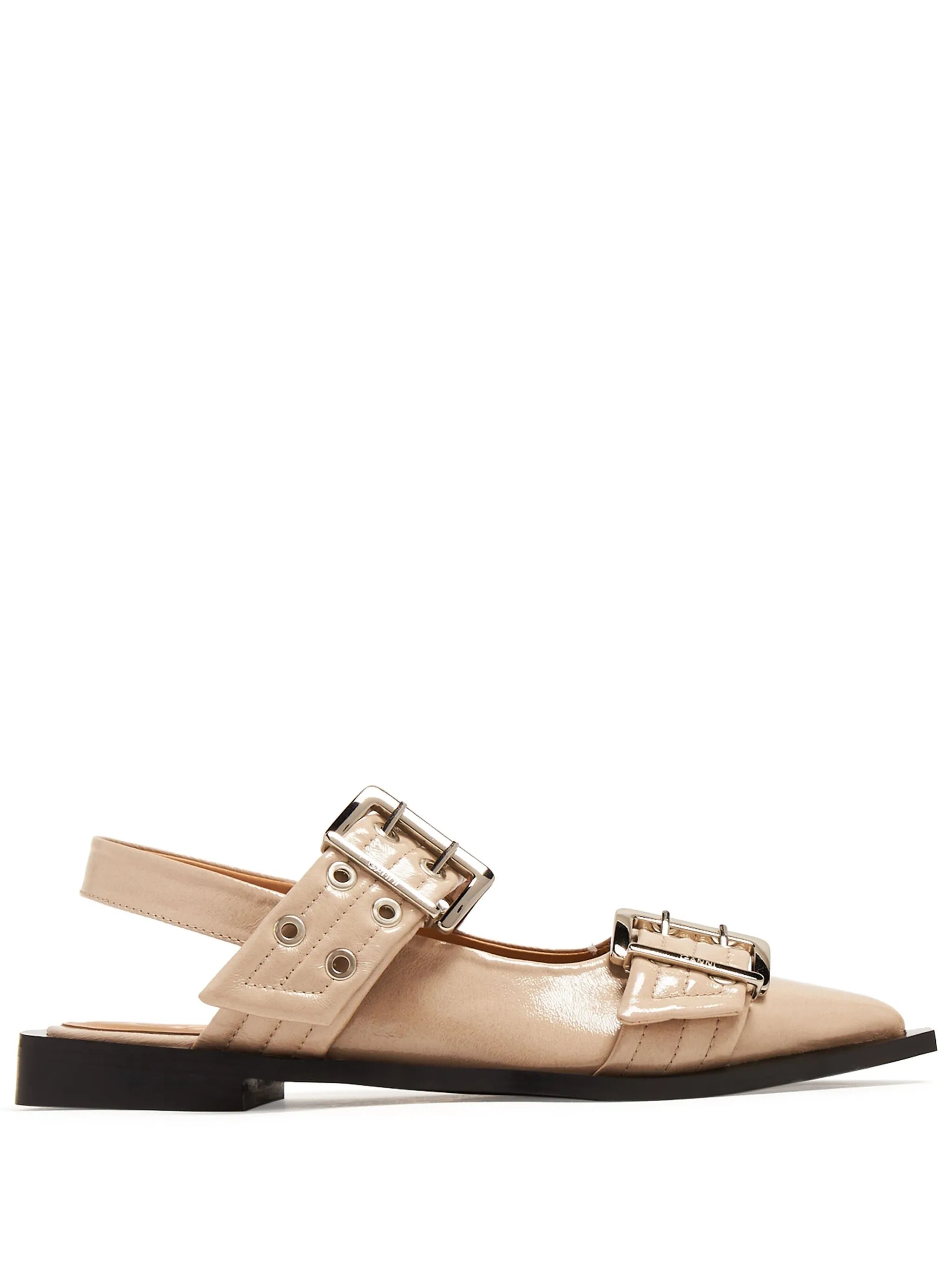 slingback leather ballerina shoes