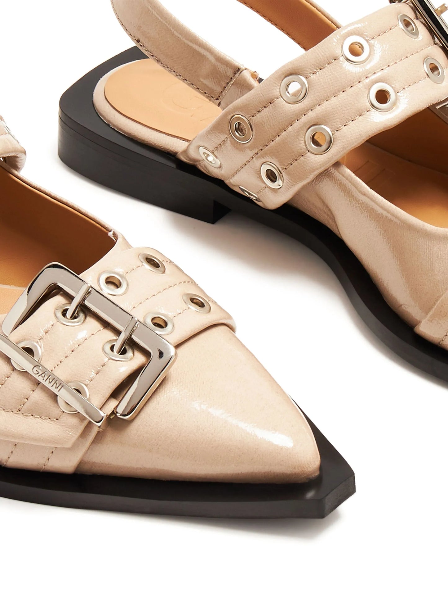 slingback leather ballerina shoes