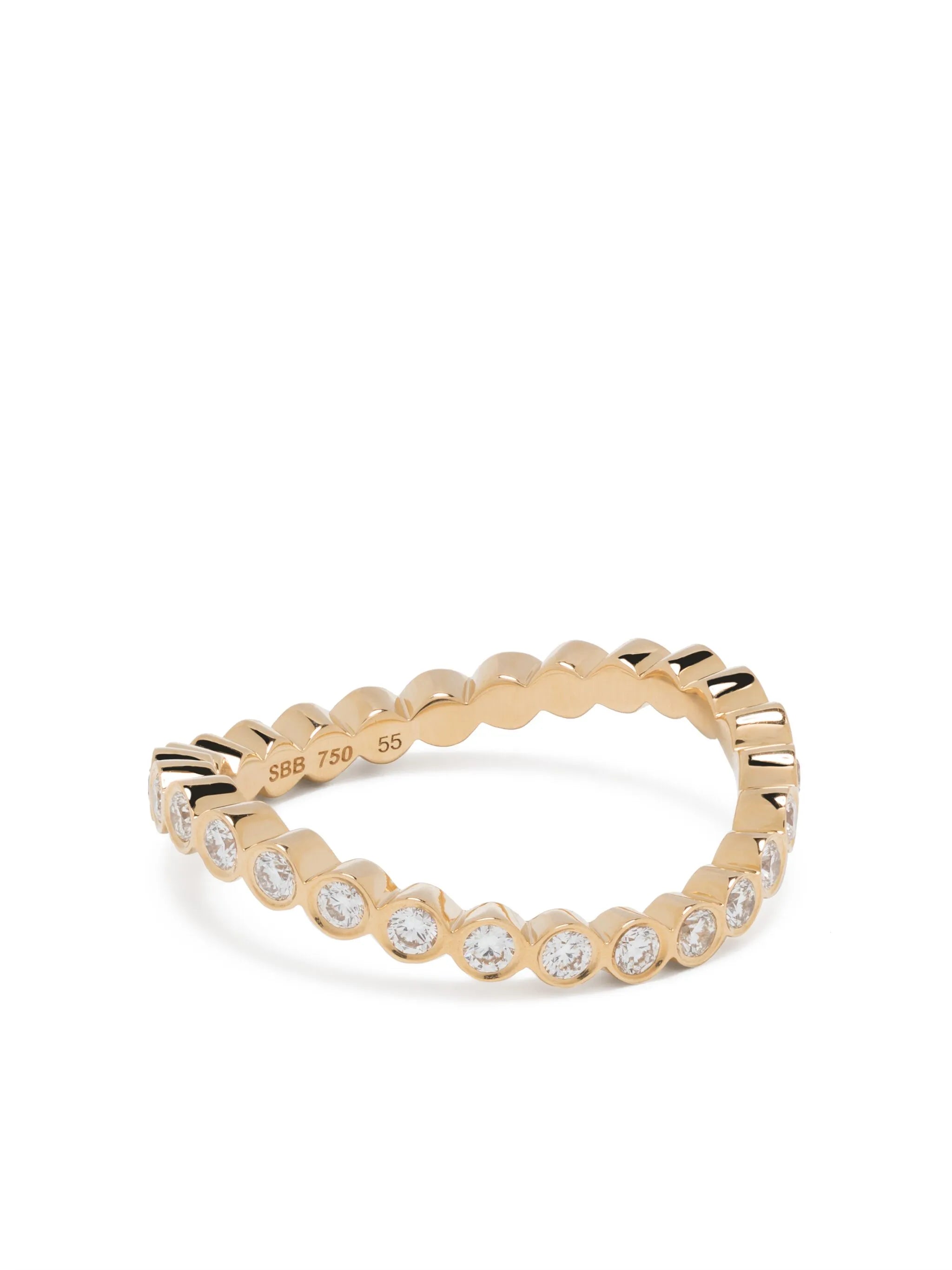 18kt yellow gold Courant d'Ensemble diamond ring