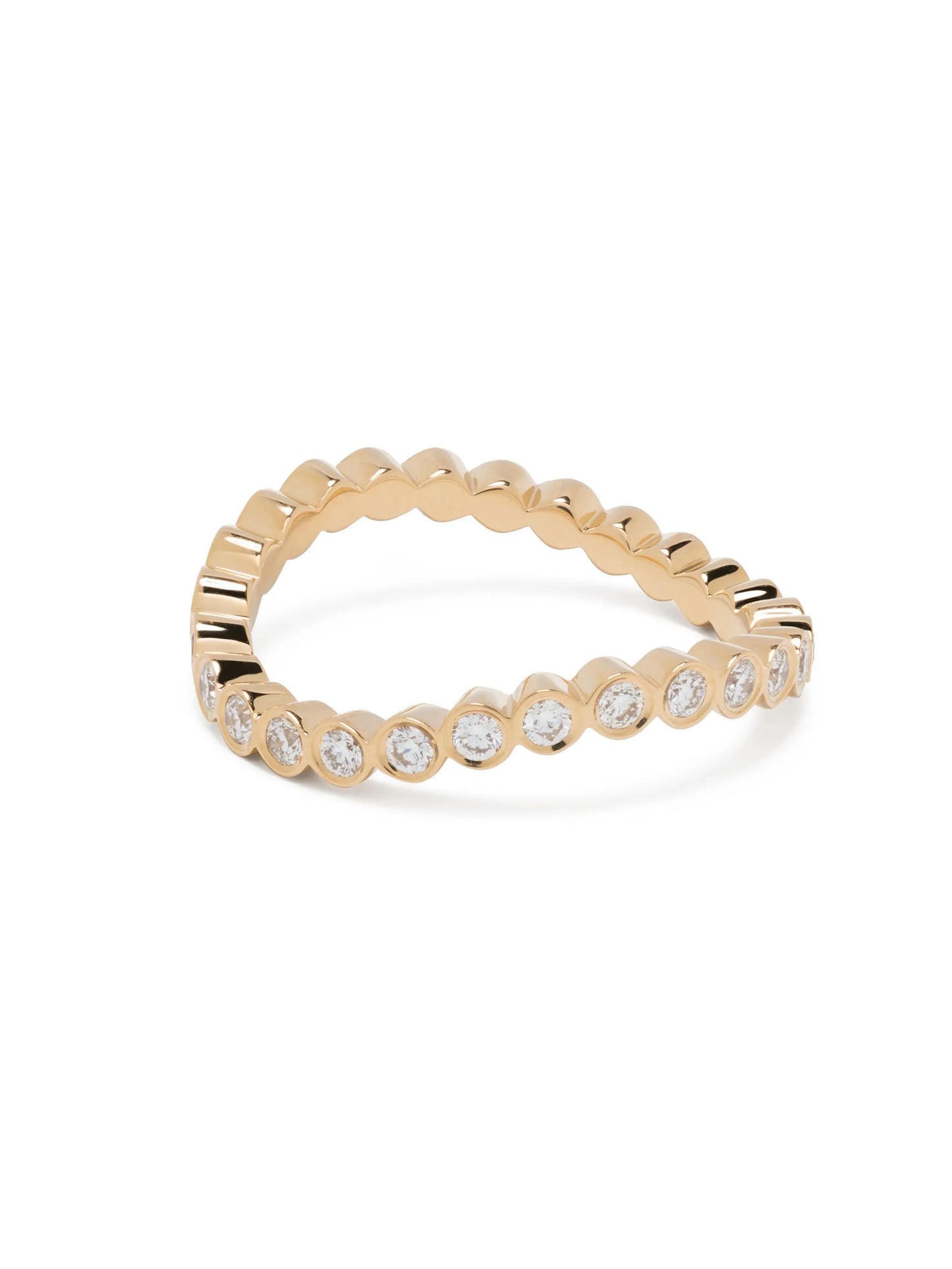 18kt yellow gold Courant d'Ensemble diamond ring